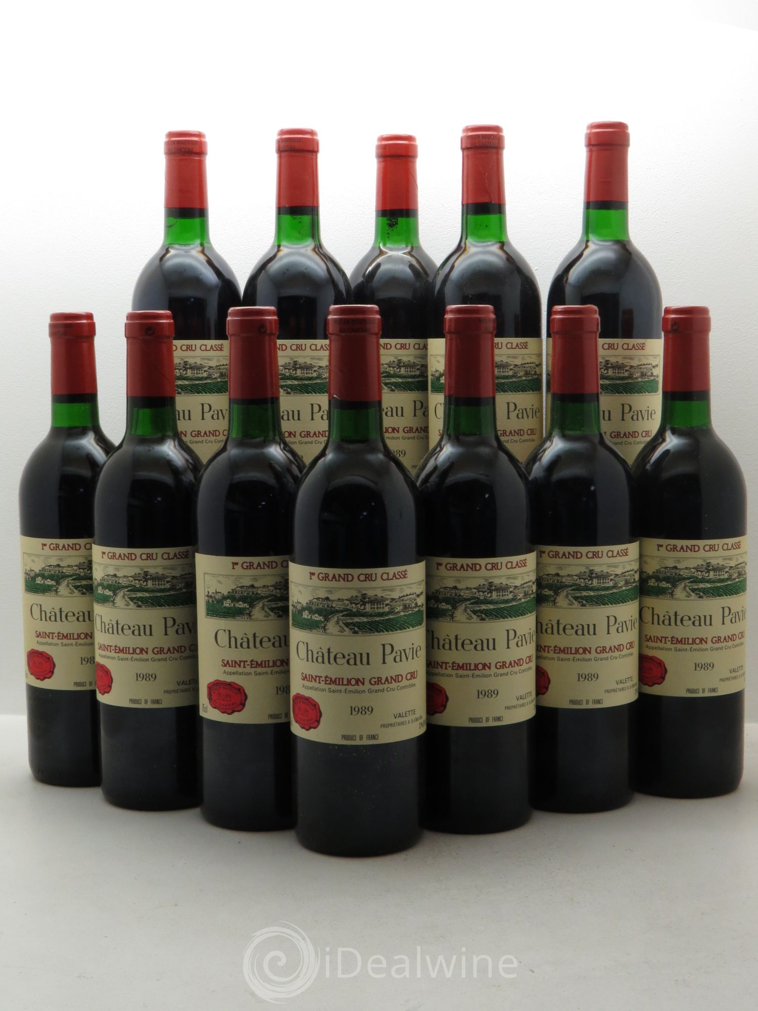 Château Pavie 1er Grand Cru Classé A 1989 - Lot de 12 bouteilles - 0