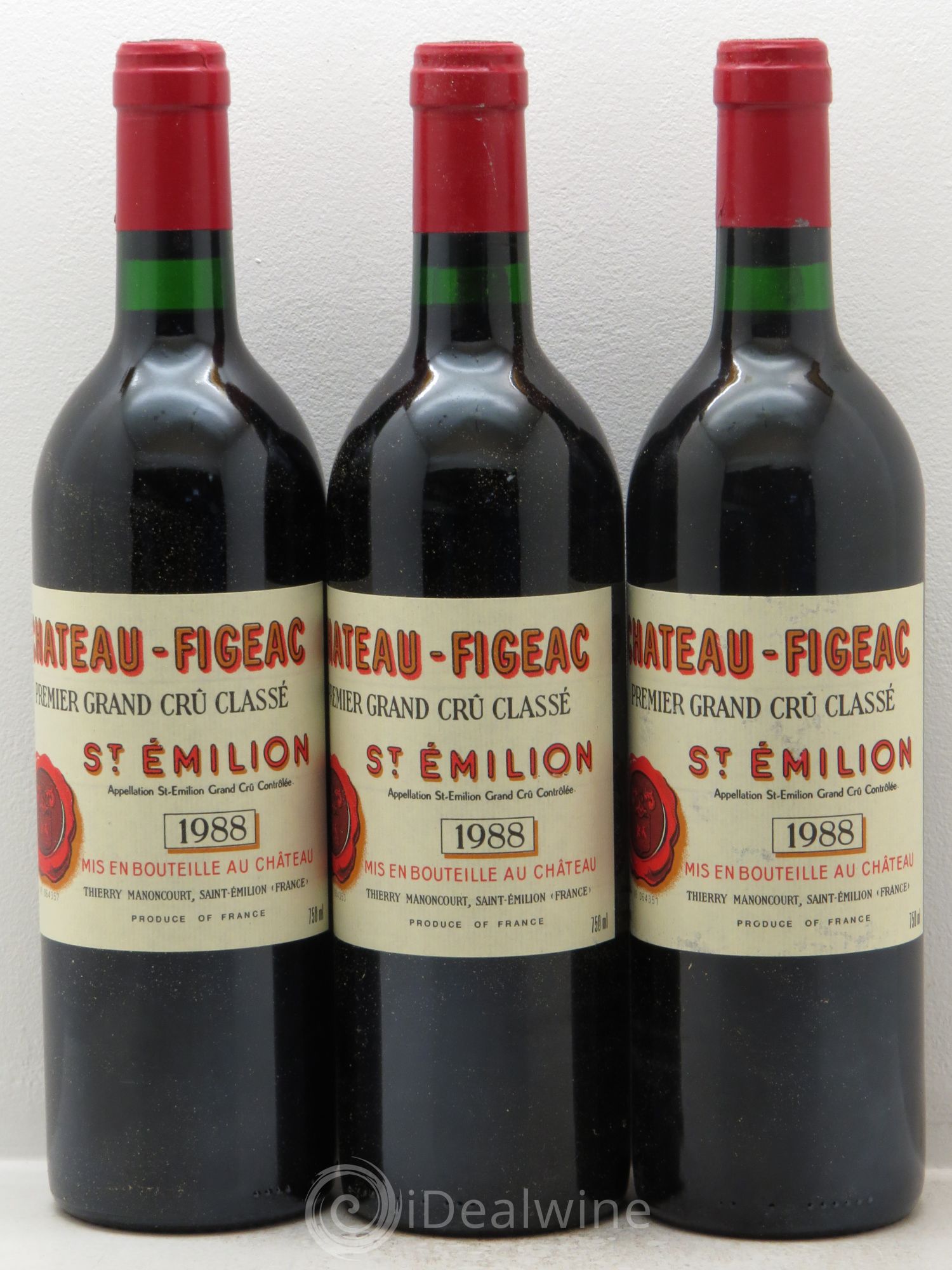 Château Figeac 1er Grand Cru Classé A 1988 - Lot de 12 bouteilles - 2