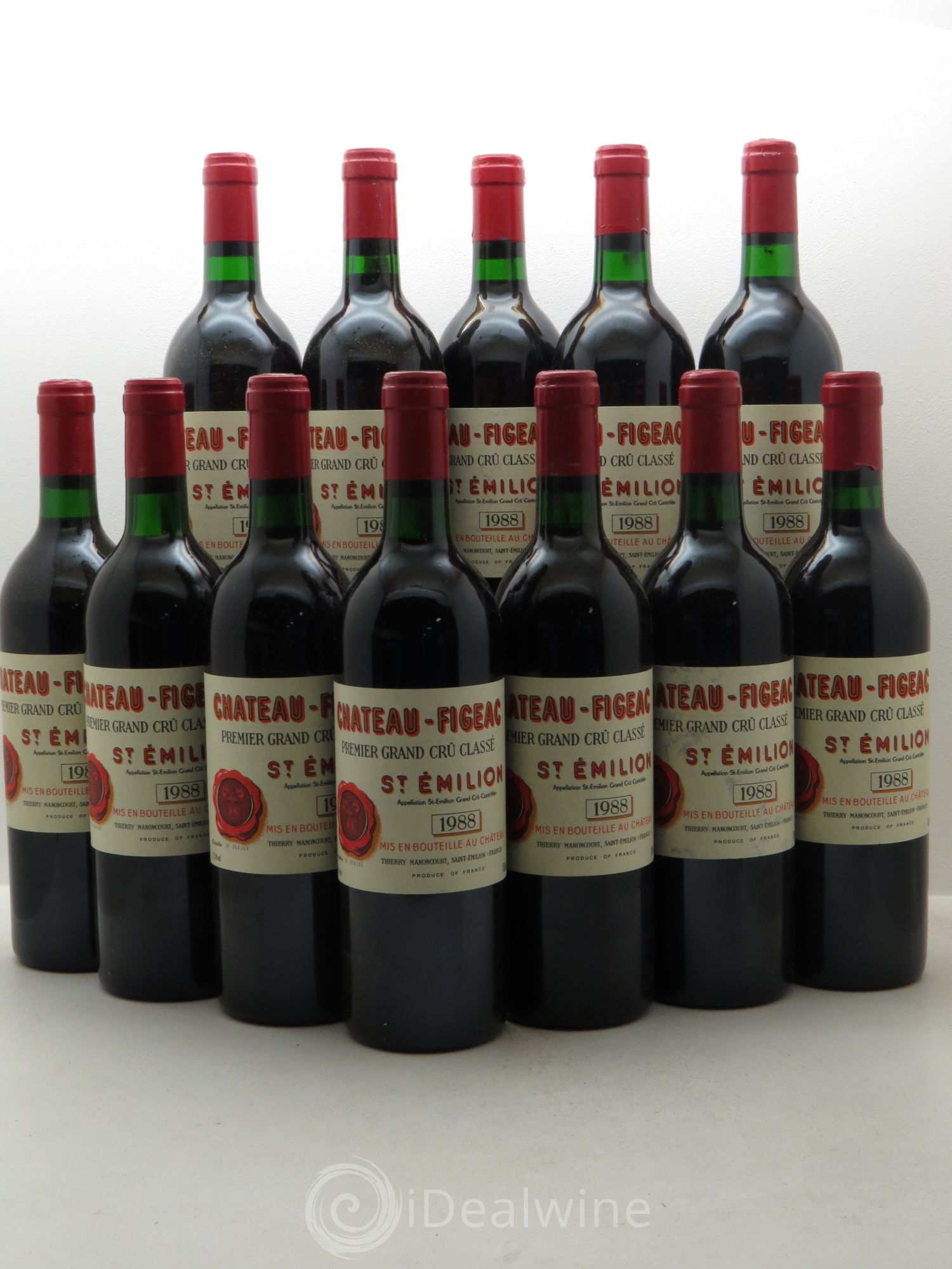 Château Figeac 1er Grand Cru Classé A 1988 - Lot de 12 bouteilles - 0