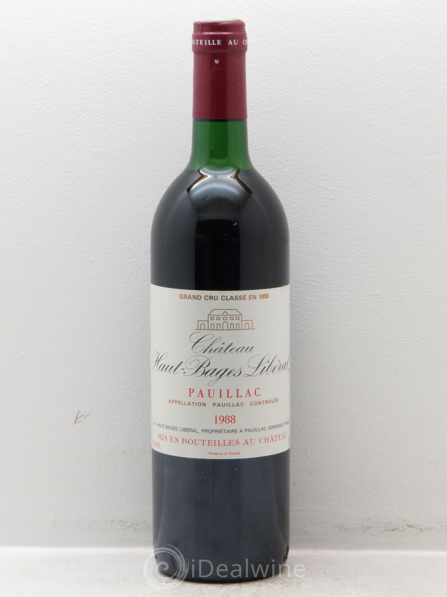 Château Haut Bages Libéral 5ème Grand Cru Classé 1988 - Lot de 12 bouteilles - 0