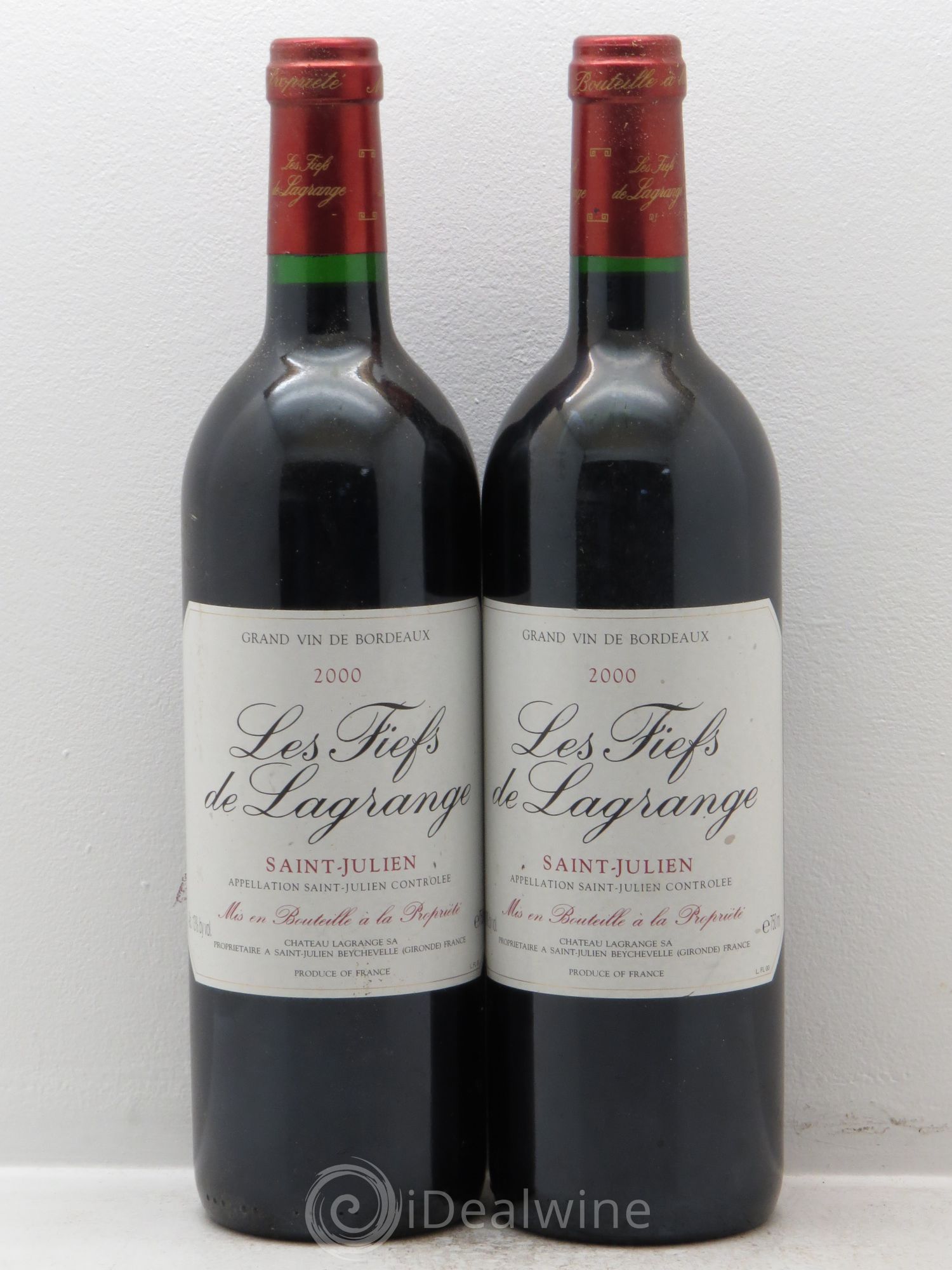 Les Fiefs de Lagrange Second Vin 2000 - Lot de 2 bouteilles - 0