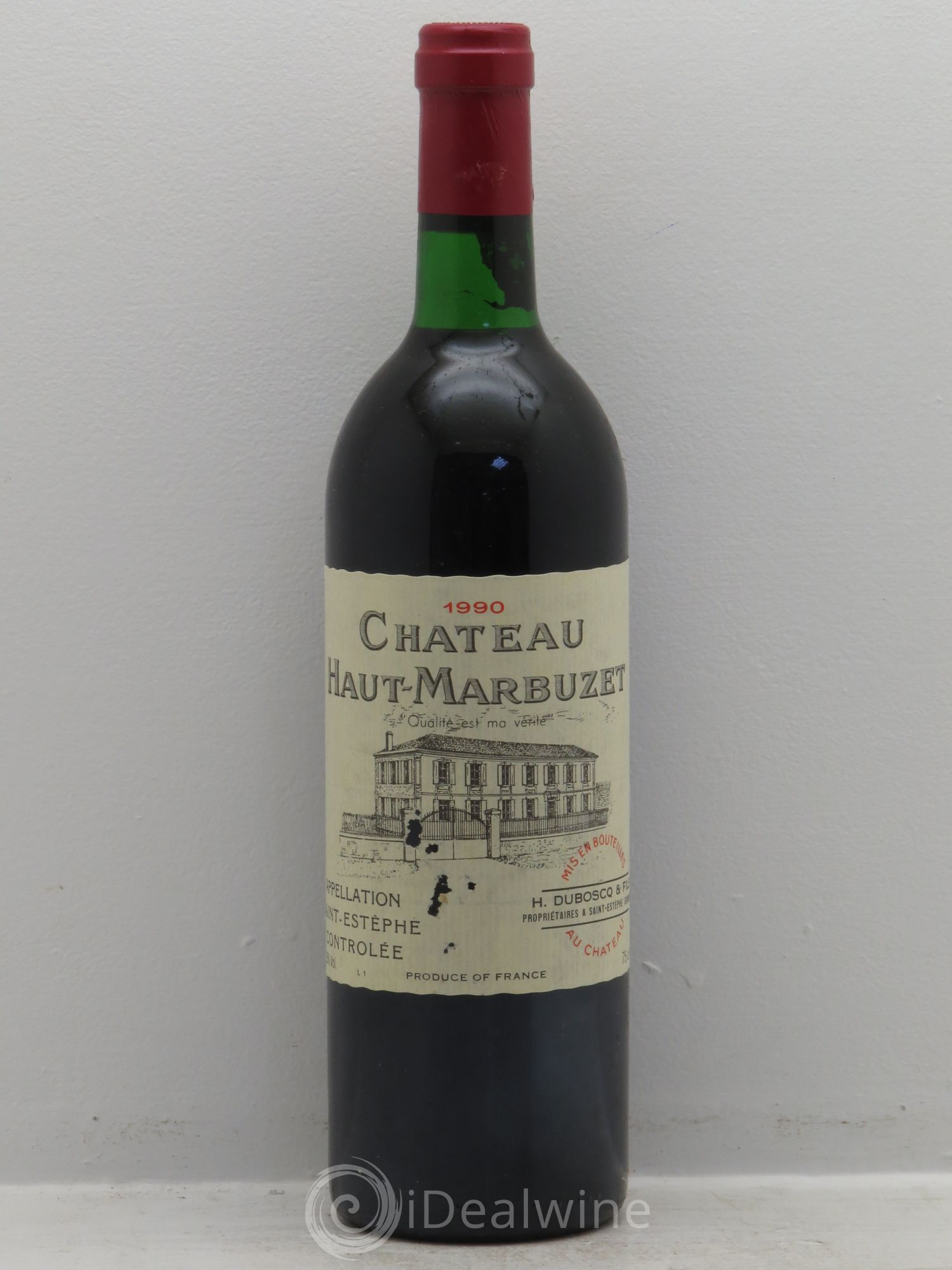 Château Haut Marbuzet 1990 - Lot de 12 bouteilles - 0