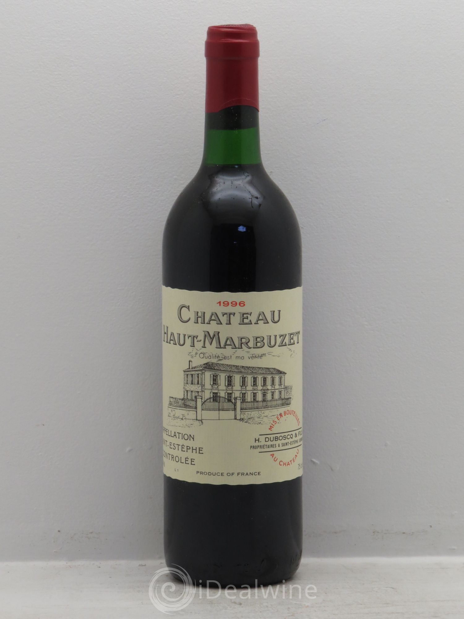 Château Haut Marbuzet 1996 - Lot de 1 bouteille - 0