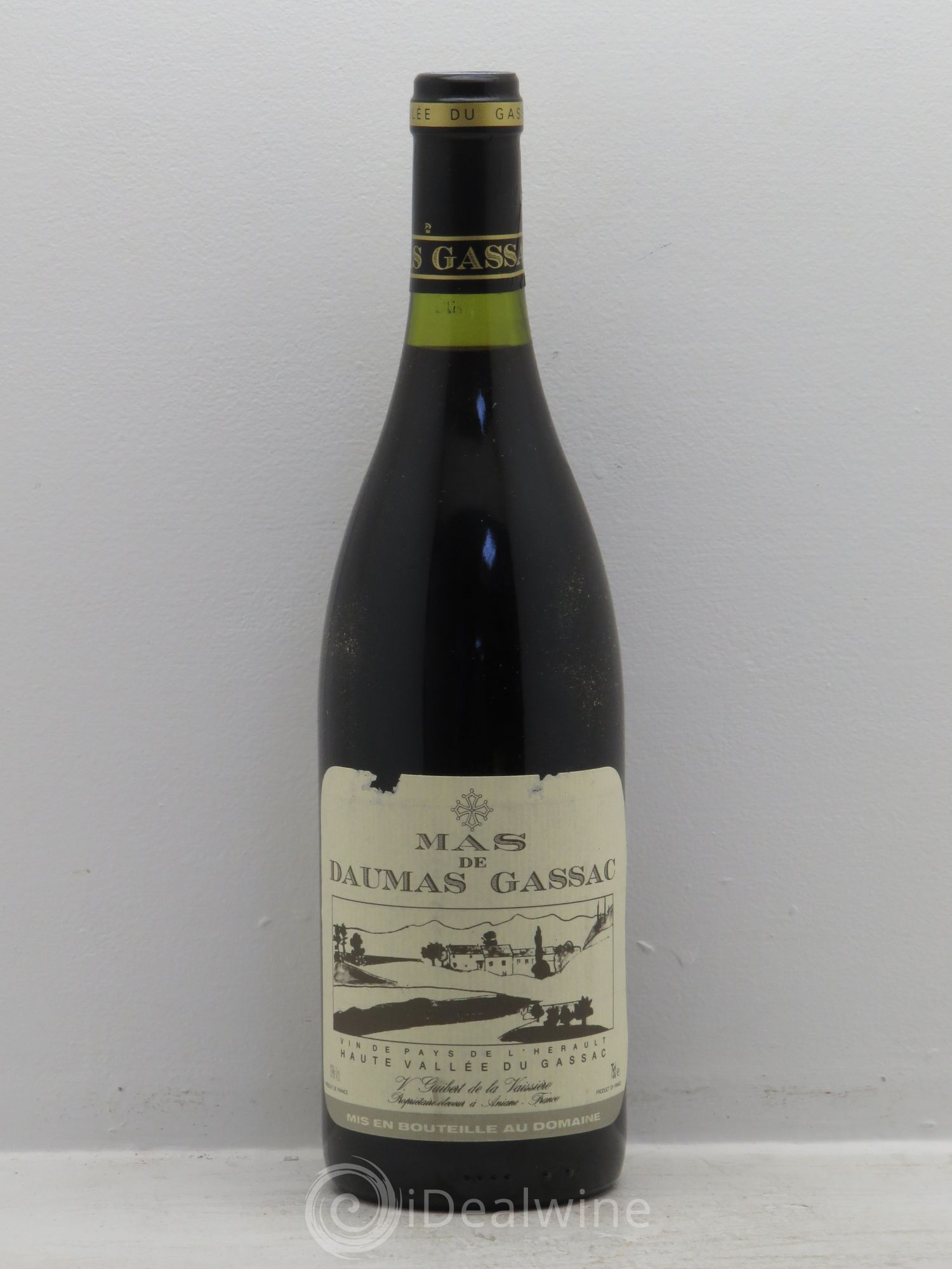 Saint-Guilhem-le-Désert - Cité d'Aniane Mas Daumas Gassac Famille Guibert de La Vaissière 1991 - Lot de 12 bouteilles - 0