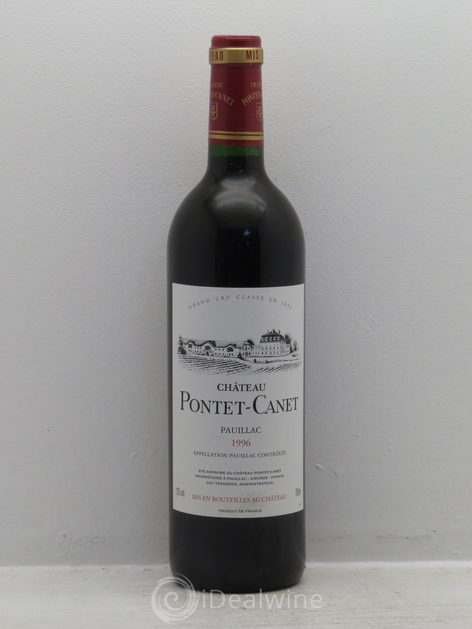 Château Pontet Canet 5ème Grand Cru Classé 1996 - Lot de 12 bouteilles - 0