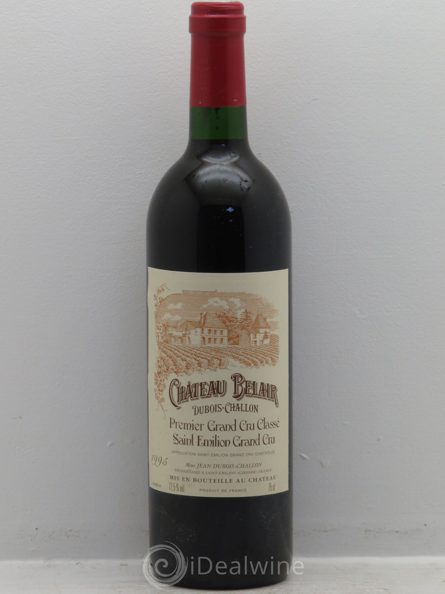 Château Belair (Belair-Monange) 1er Grand Cru Classé B 1995 - Lot de 12 bouteilles - 0