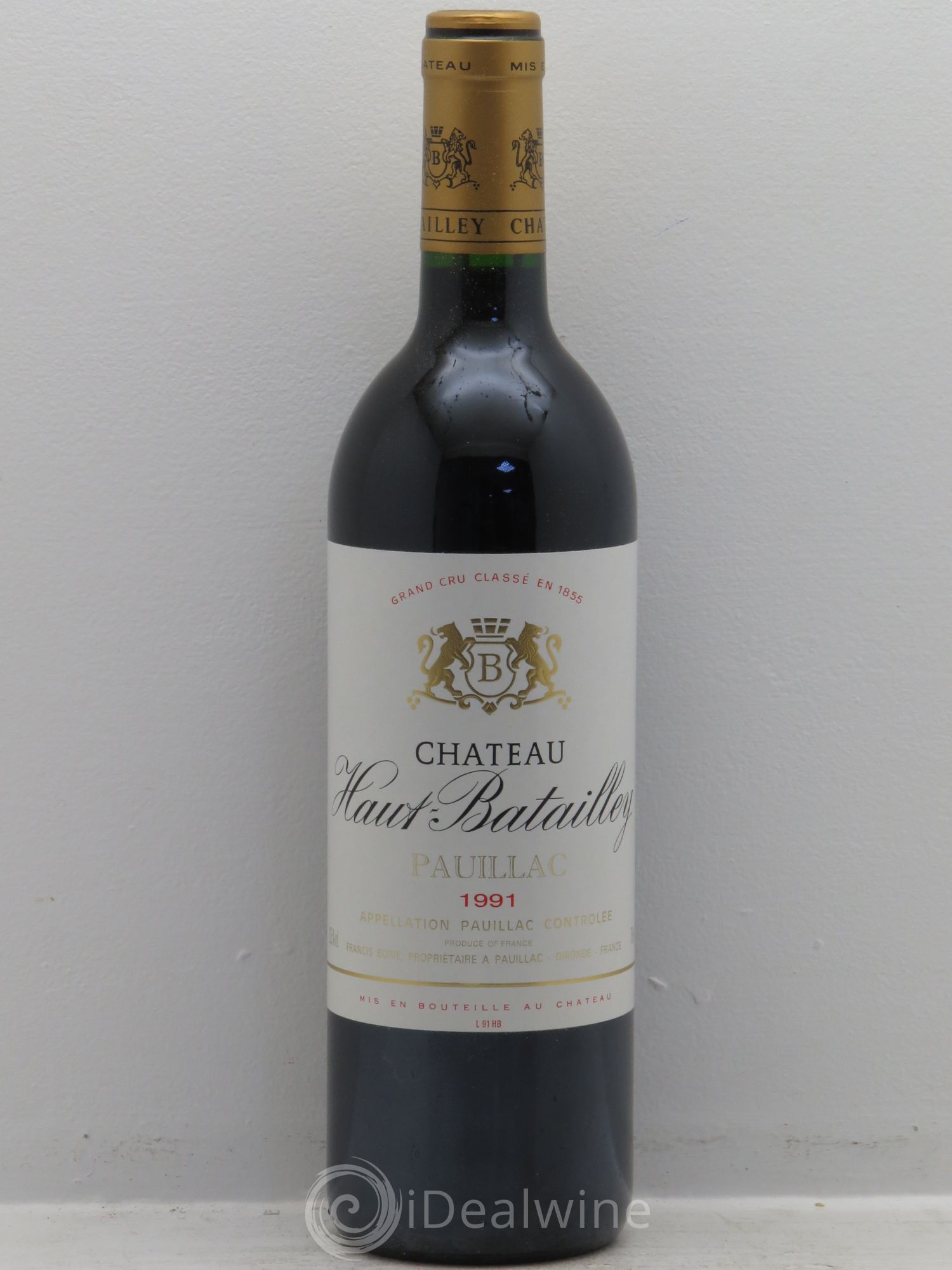 Château Batailley 5ème Grand Cru Classé 1991 - Lot de 12 bouteilles - 0