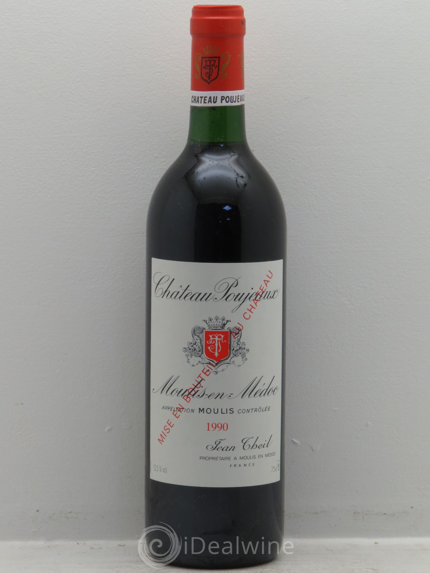 Château Poujeaux 1990 - Lot de 12 bouteilles - 0