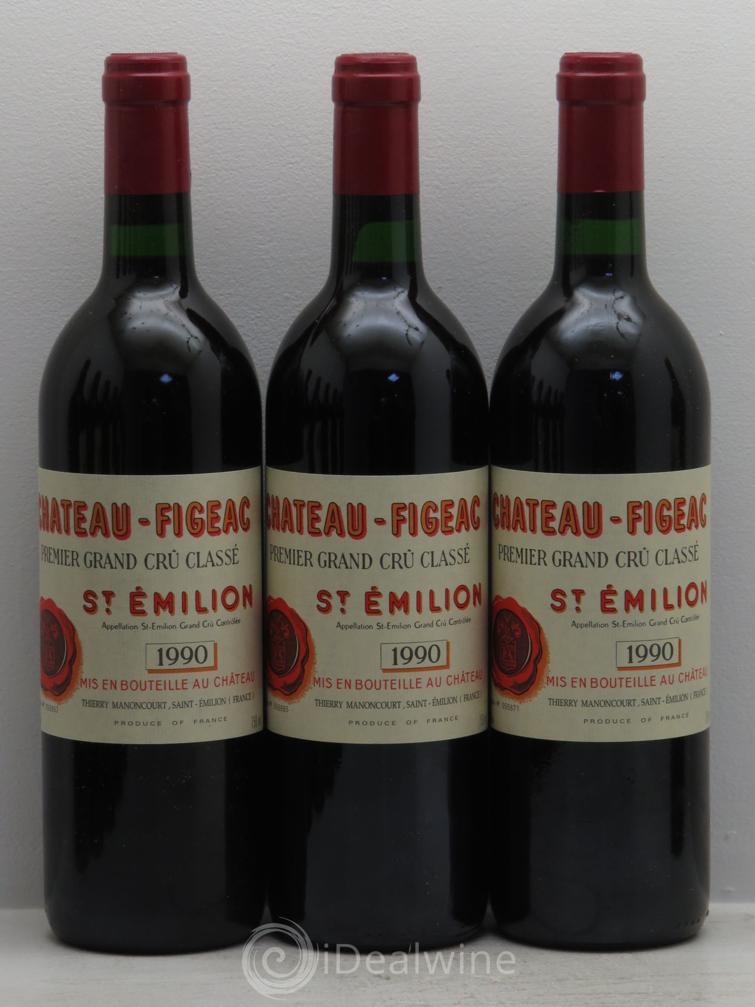 Château Figeac 1er Grand Cru Classé A 1990 - Lot de 12 bouteilles - 2