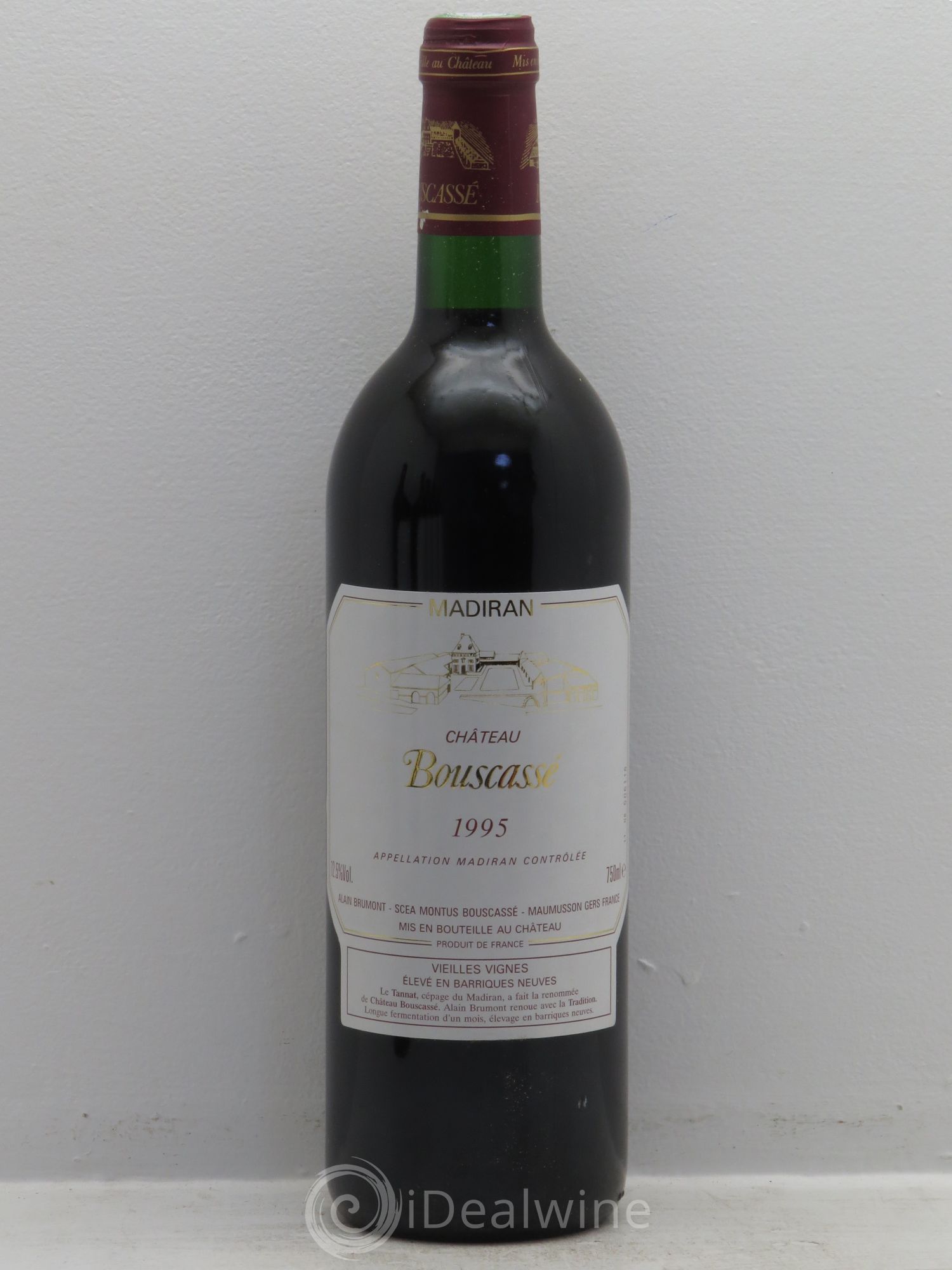 Madiran Vieilles Vignes Château Bouscassé - Alain Brumont 1995 - Lot de 6 bouteilles - 0