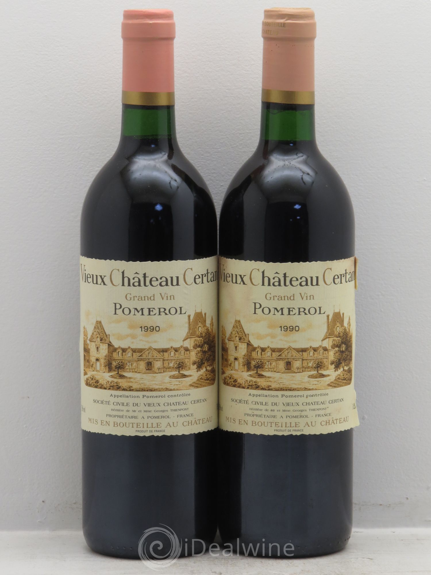 Vieux Château Certan 1990 - Lot de 2 bouteilles - 0