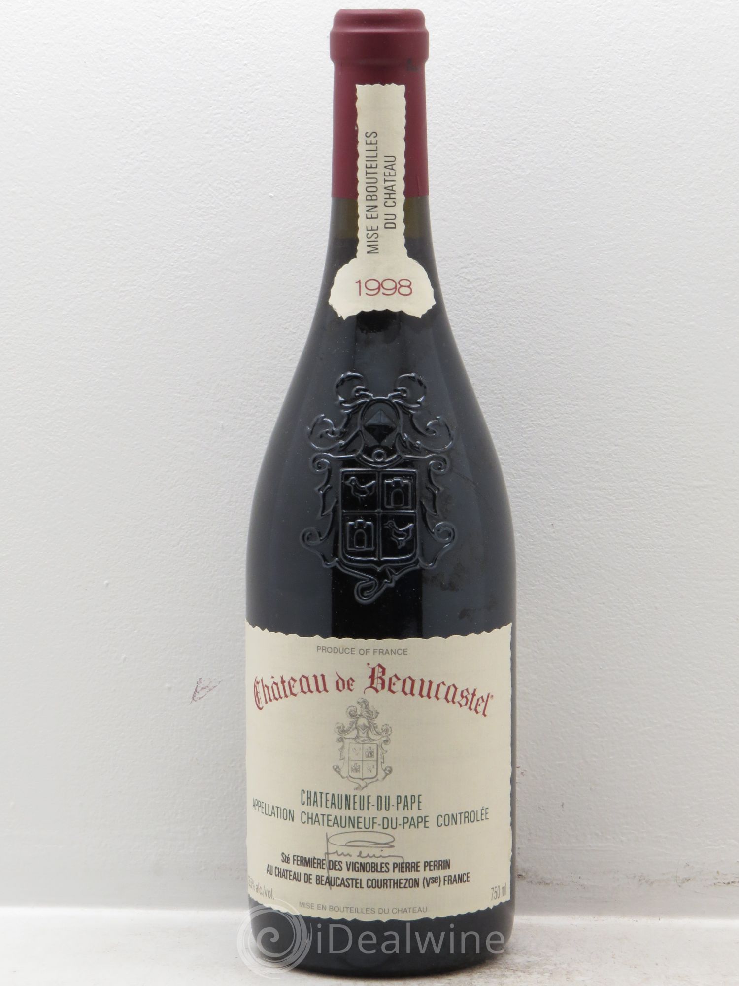 Châteauneuf-du-Pape Château de Beaucastel Famille Perrin 1998 - Lot de 12 bouteilles - 0