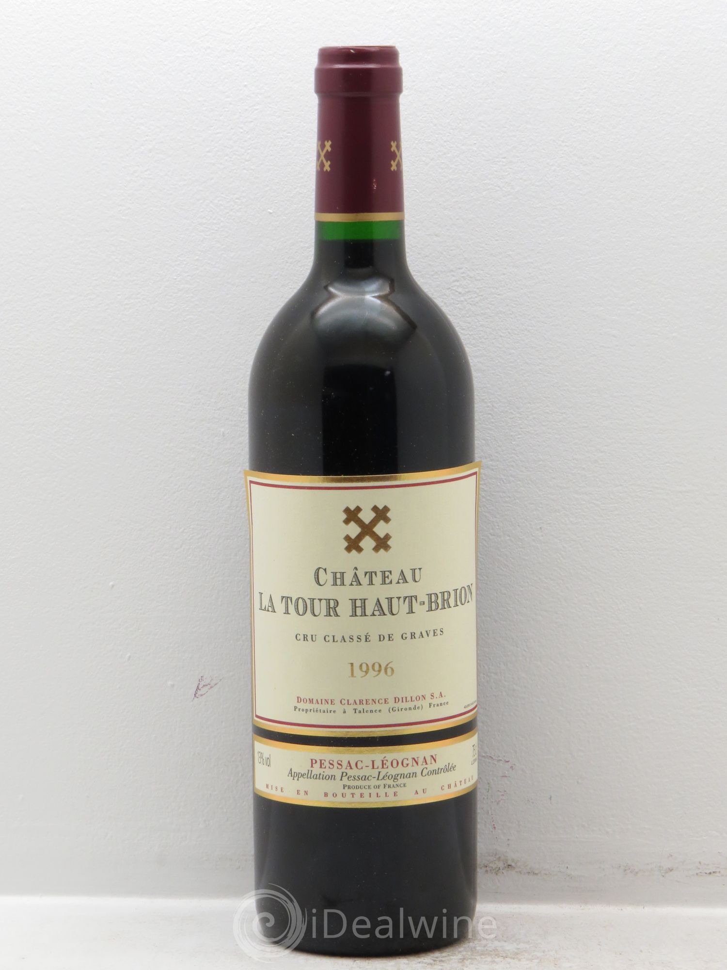 Château la Tour Haut-Brion Cru Classé de Graves 1996 - Lot de 12 bouteilles - 0