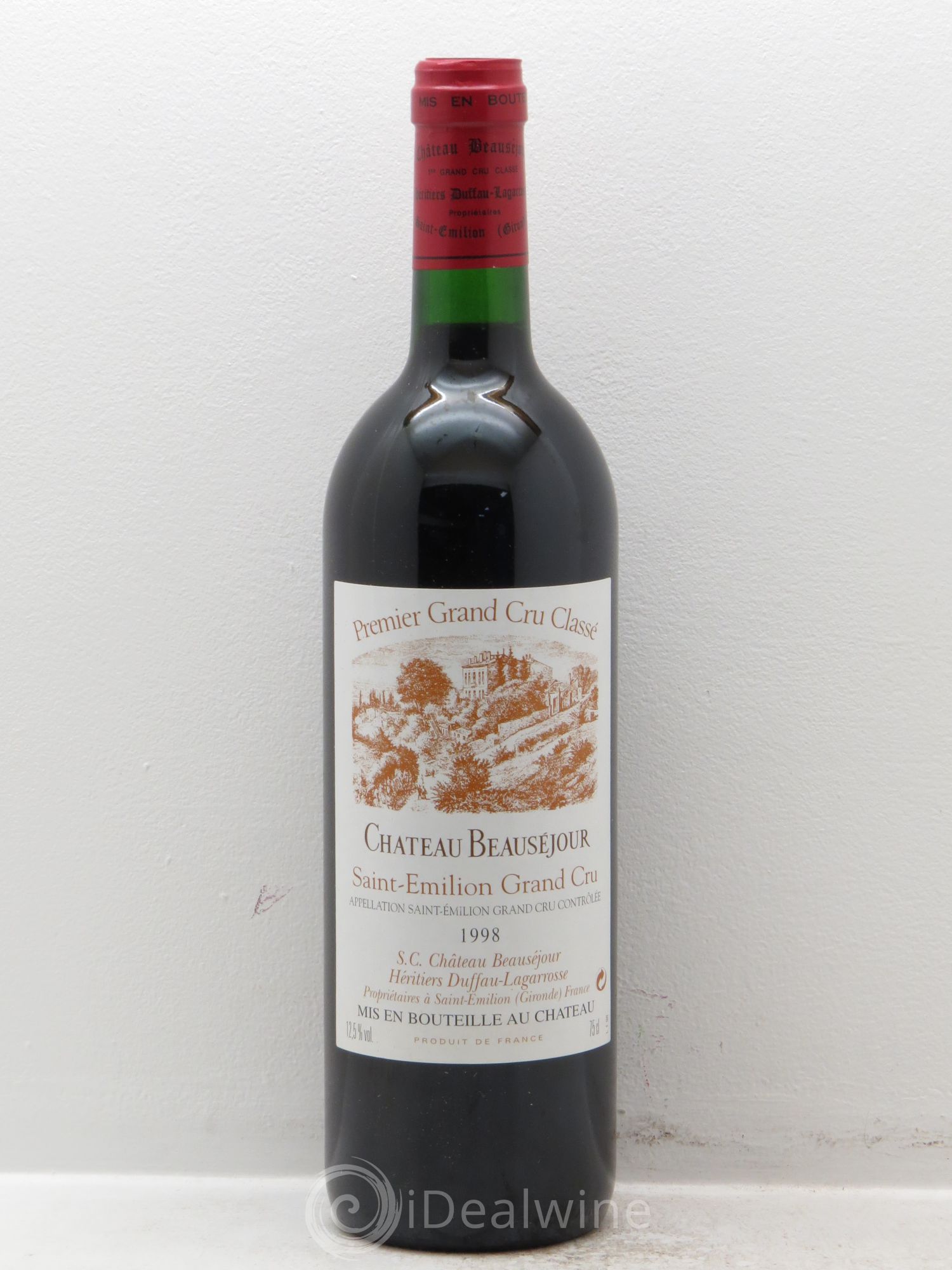 Château Beauséjour (Duffau-Lagarrosse) 1er Grand Cru Classé B 1998 - Lot de 12 bouteilles - 0