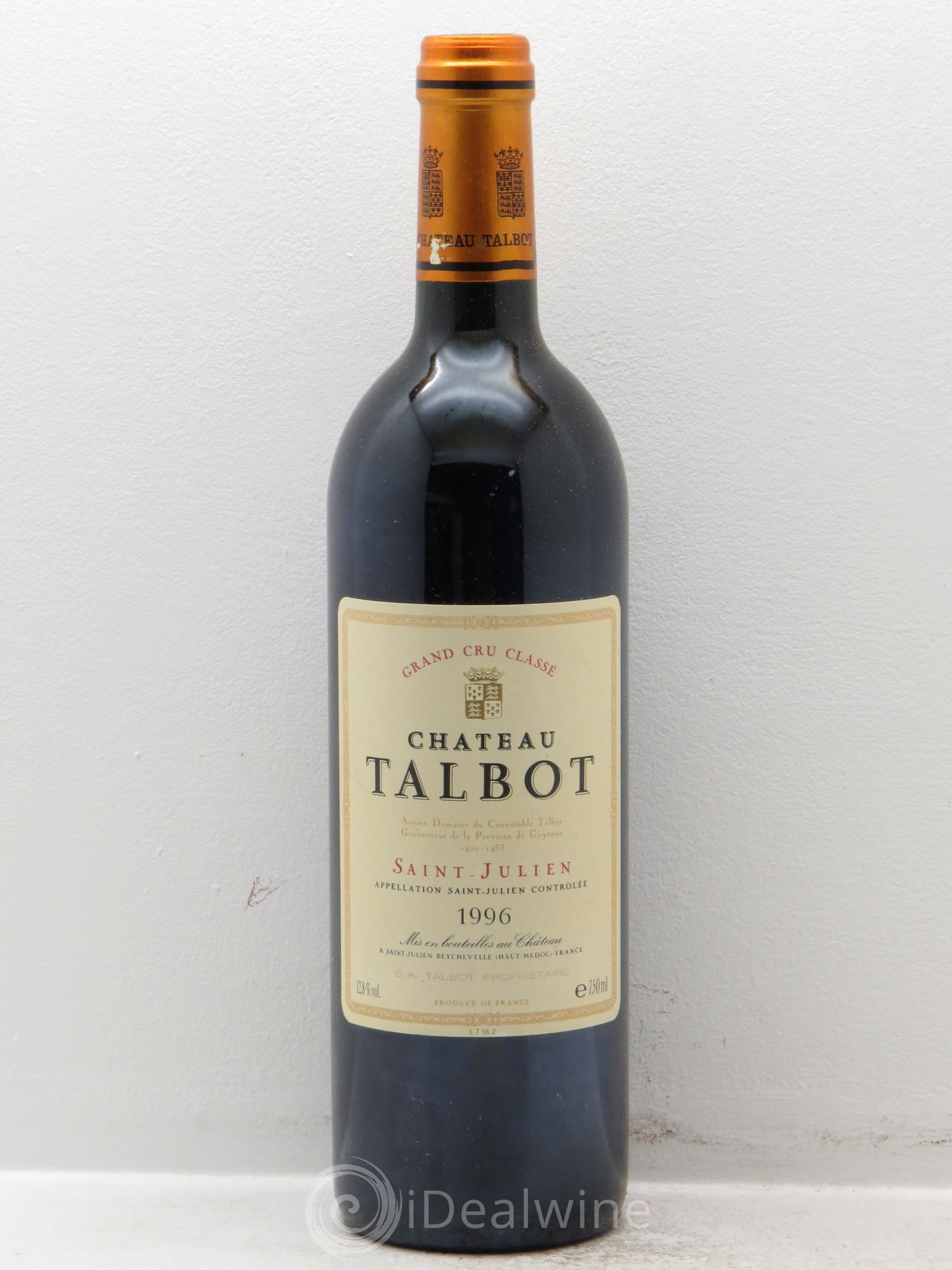 Château Talbot 4ème Grand Cru Classé 1996 - Lot de 12 bouteilles - 0