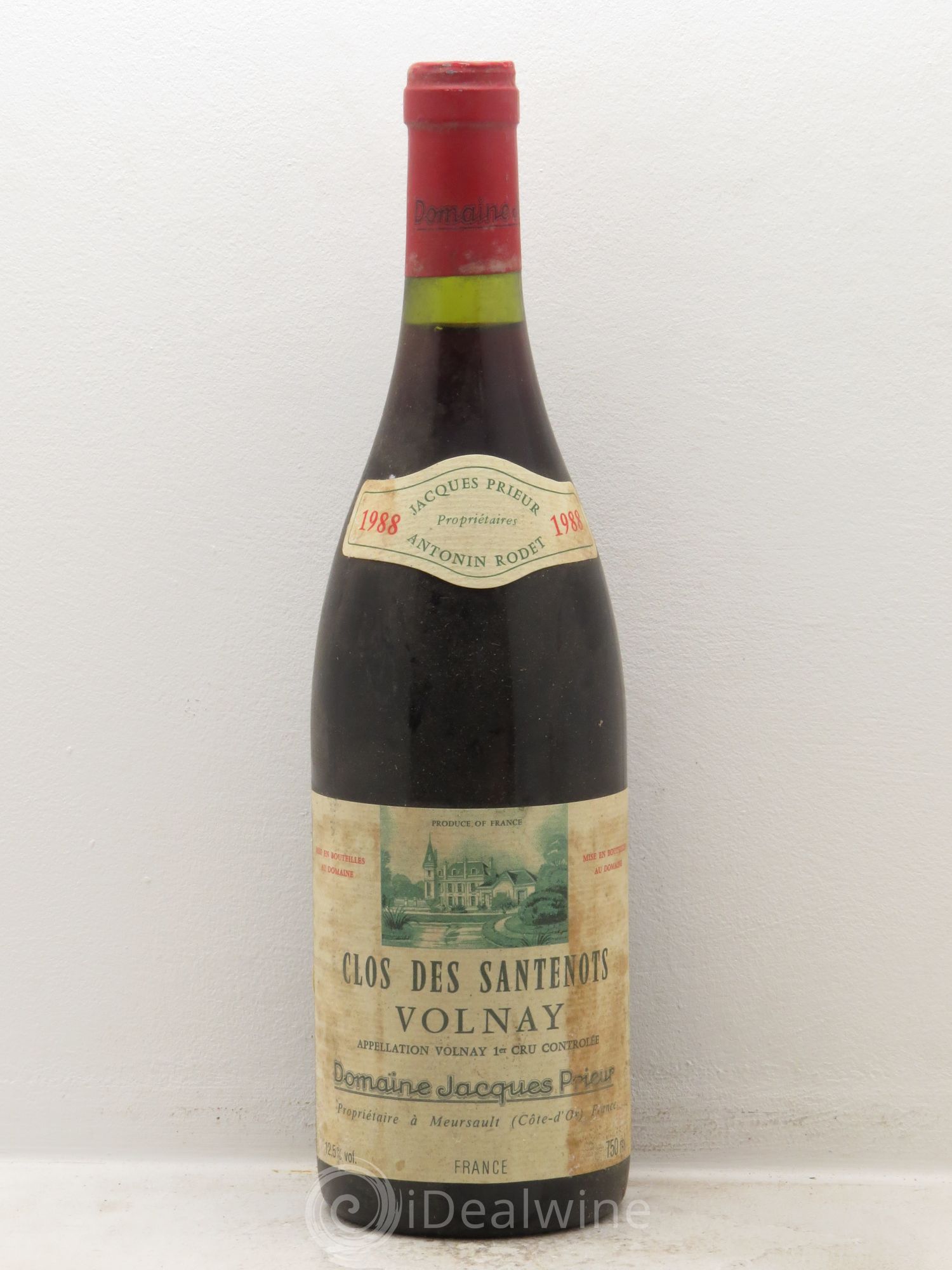 Volnay 1er Cru Santenots Jacques Prieur (Domaine) 1988 - Lot de 1 bouteille - 0