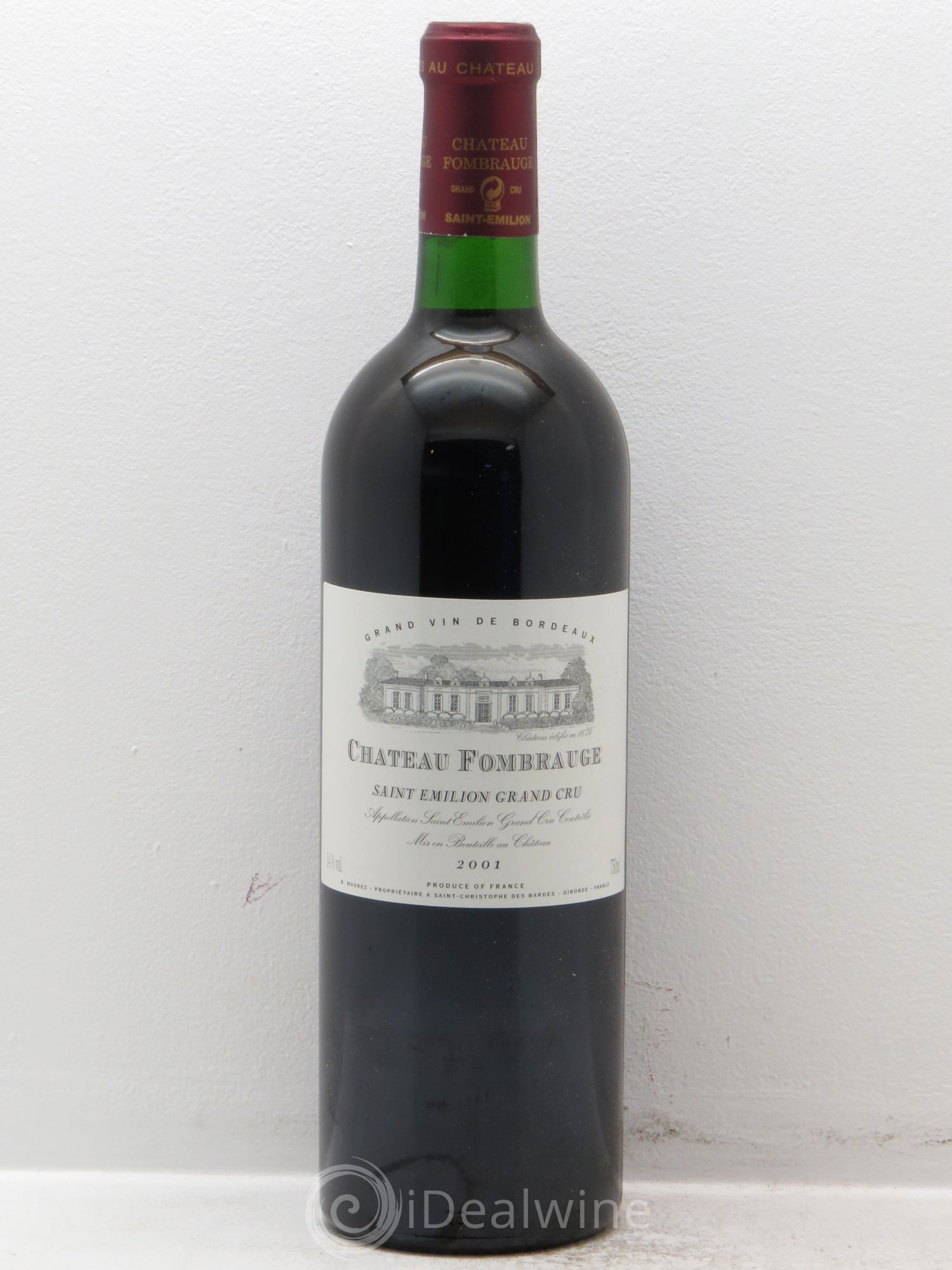 Château Fombrauge Grand Cru Classé 2001 - Lot de 12 bouteilles - 0
