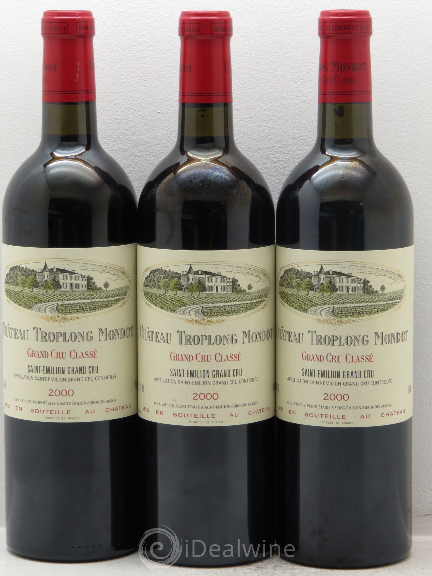 Château Troplong Mondot 1er Grand Cru Classé B 2000 - Lot de 12 bouteilles - 2