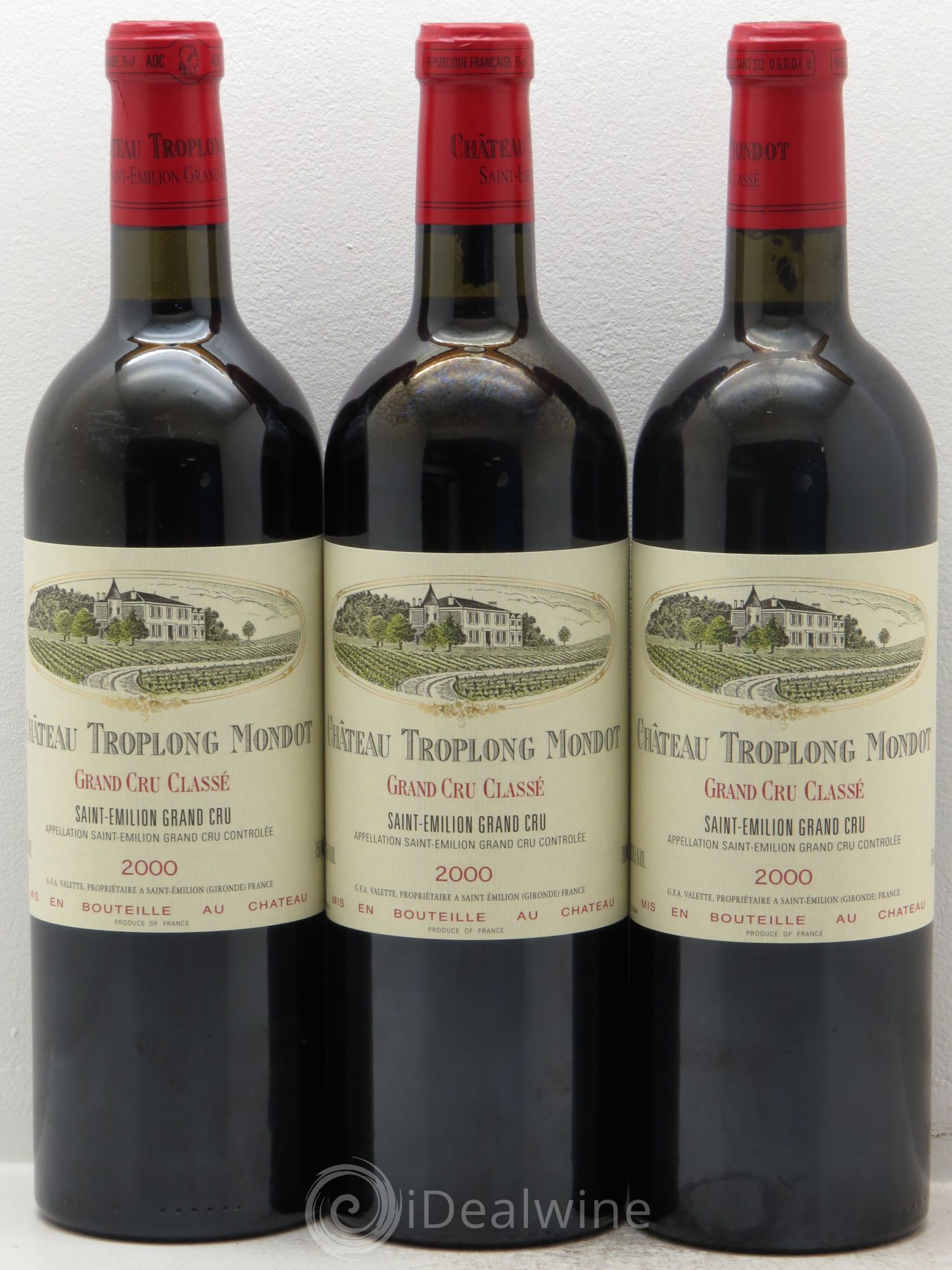 Château Troplong Mondot 1er Grand Cru Classé B 2000 - Lot de 12 bouteilles - 3