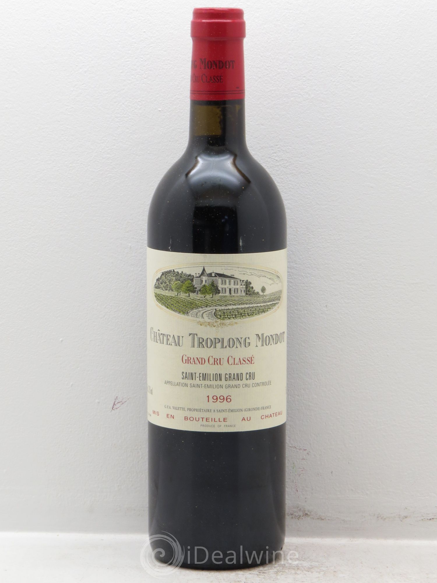 Château Troplong Mondot 1er Grand Cru Classé B 1996 - Lot de 12 bouteilles - 0