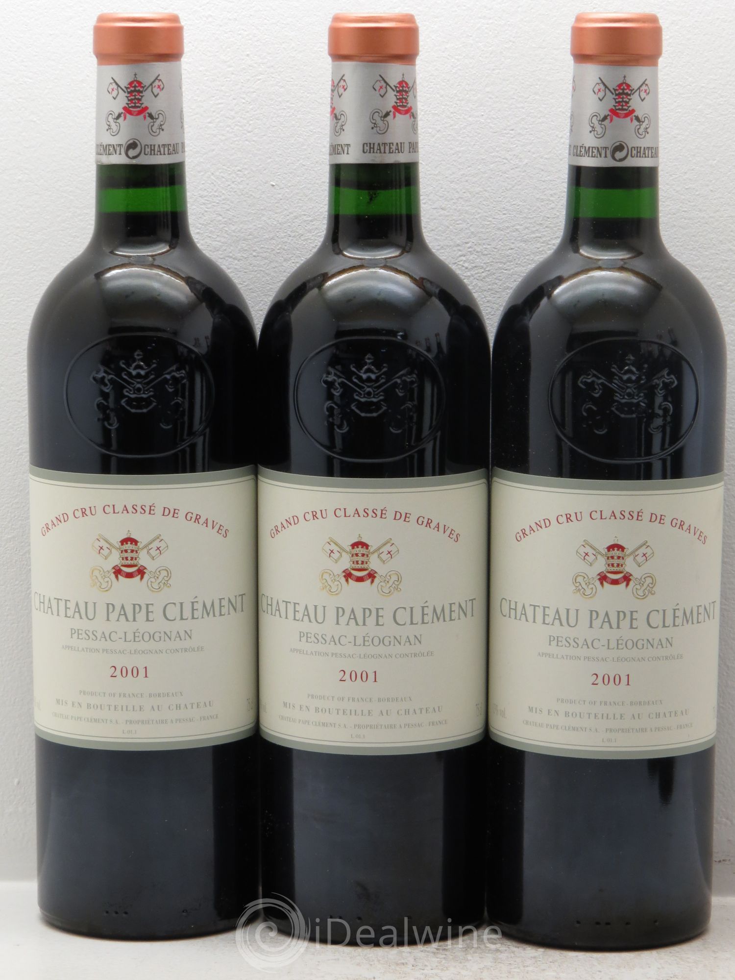 Château Pape Clément Cru Classé de Graves 2001 - Lot de 12 bouteilles - 1
