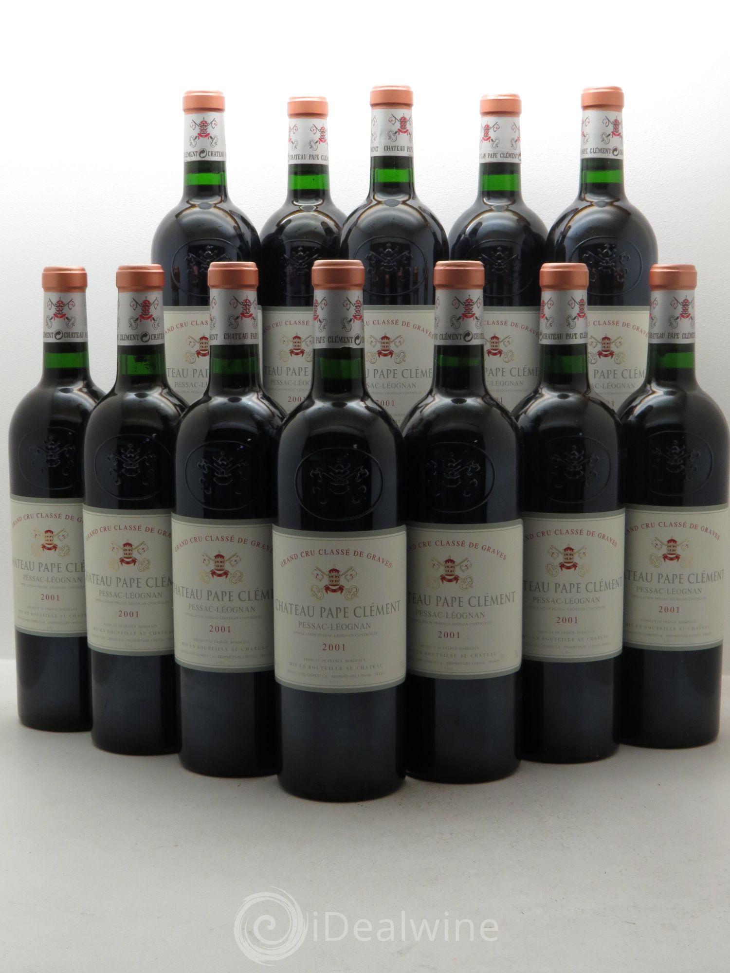 Château Pape Clément Cru Classé de Graves 2001 - Lot de 12 bouteilles - 0