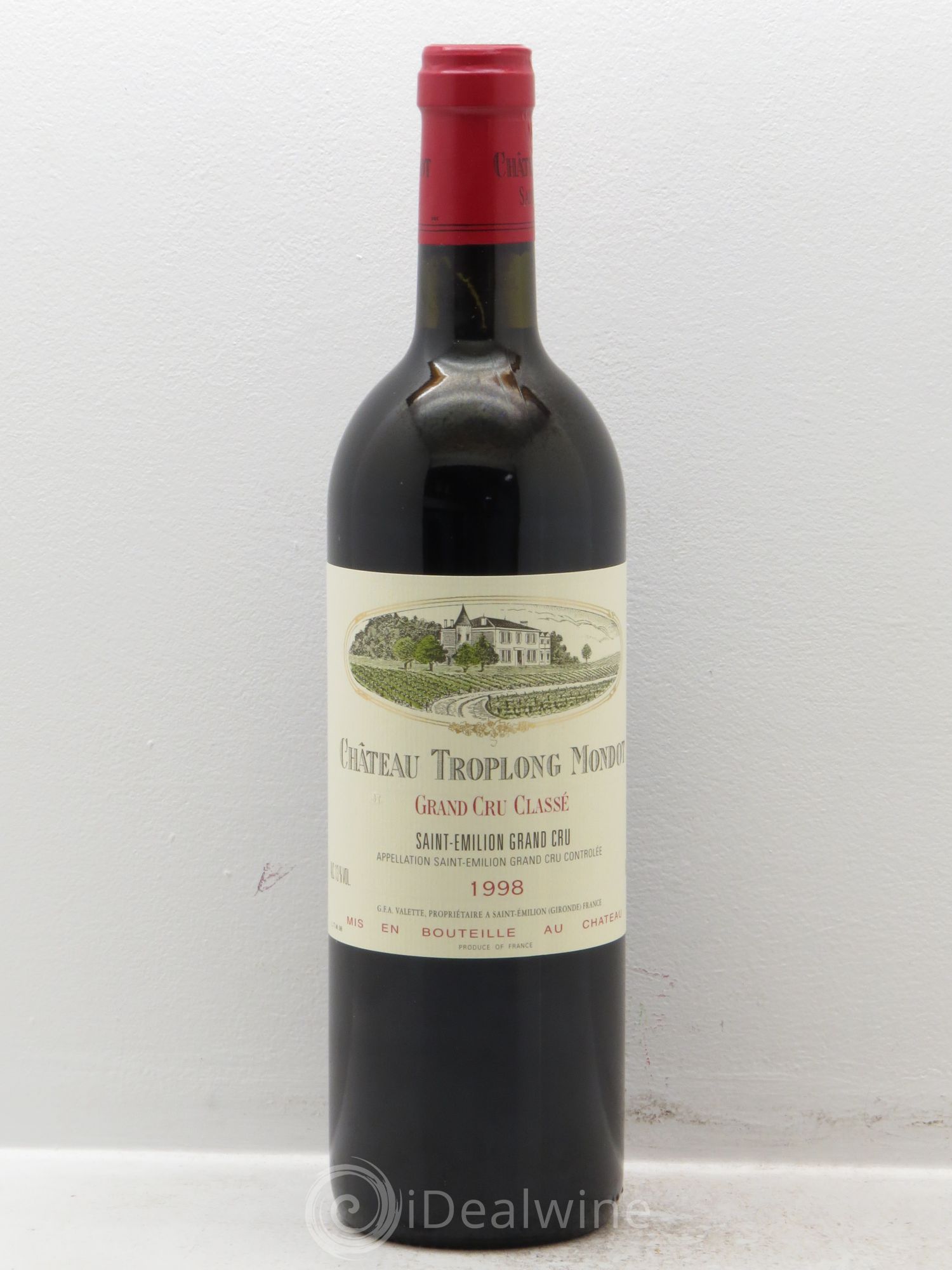 Château Troplong Mondot 1er Grand Cru Classé B 1998 - Lot de 12 bouteilles - 0