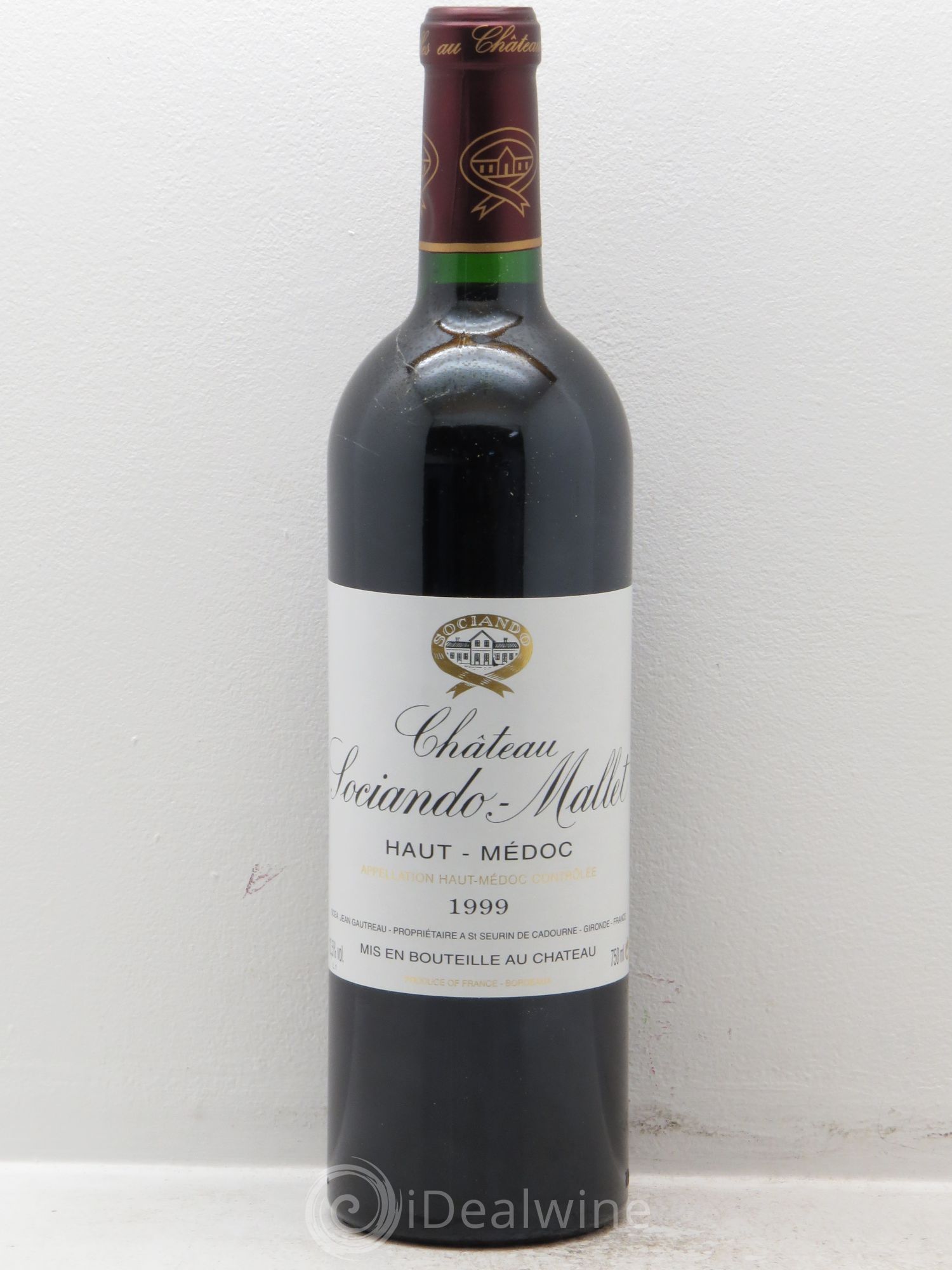 Château Sociando Mallet 1998 - Lot de 6 bouteilles - 0