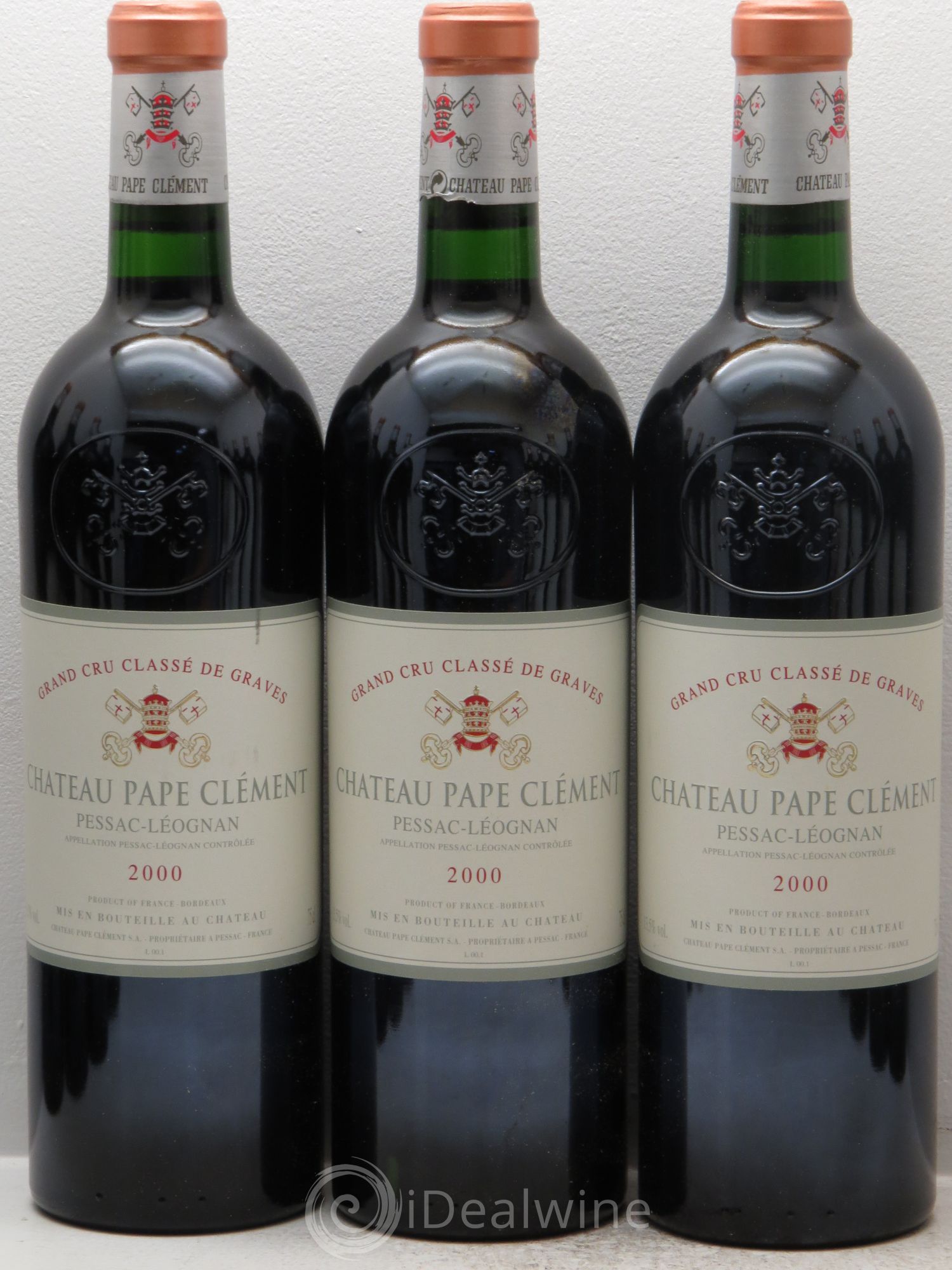 Château Pape Clément Cru Classé de Graves 2000 - Lot de 12 bouteilles - 1