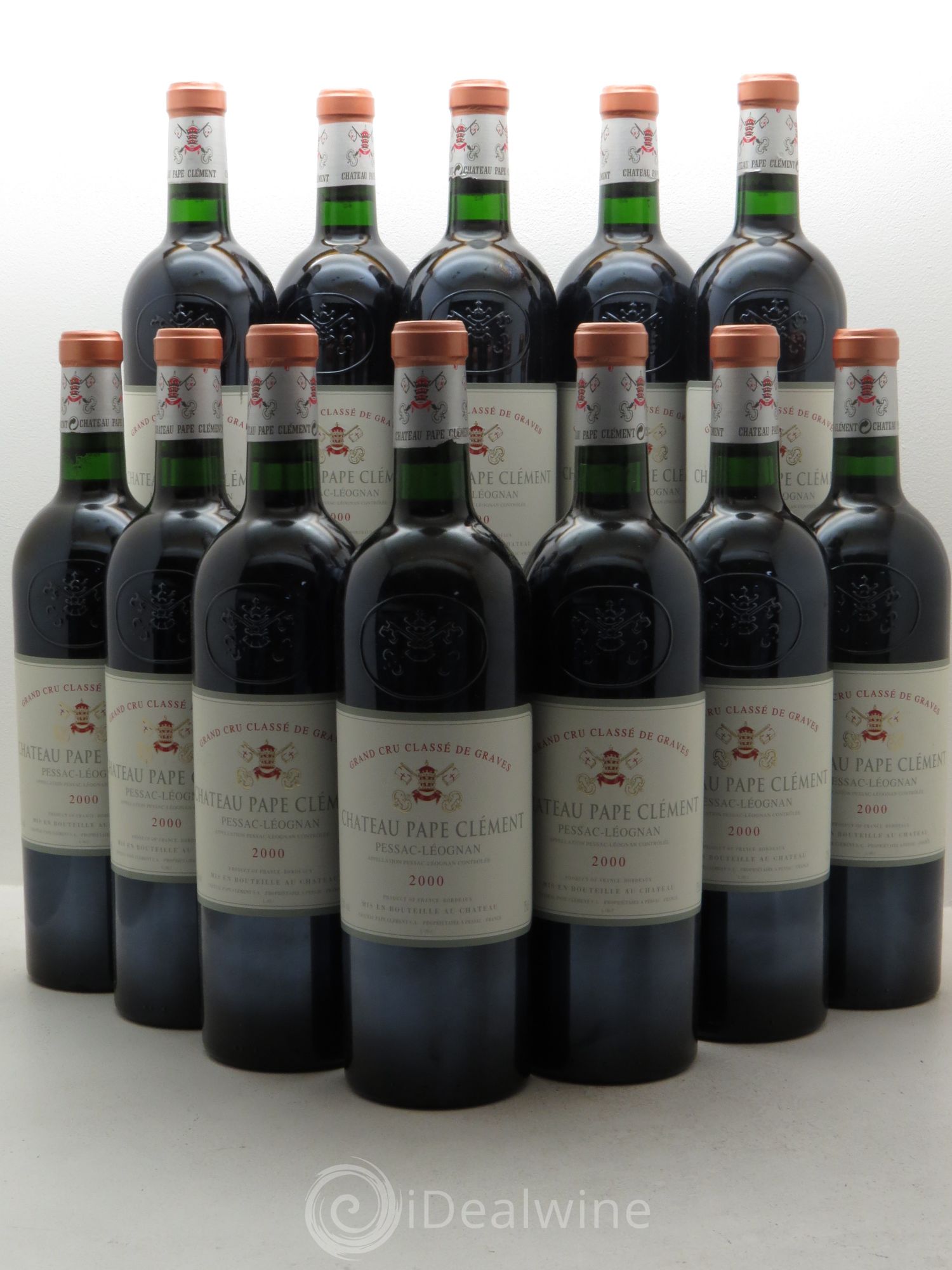 Château Pape Clément Cru Classé de Graves 2000 - Lot de 12 bouteilles - 0