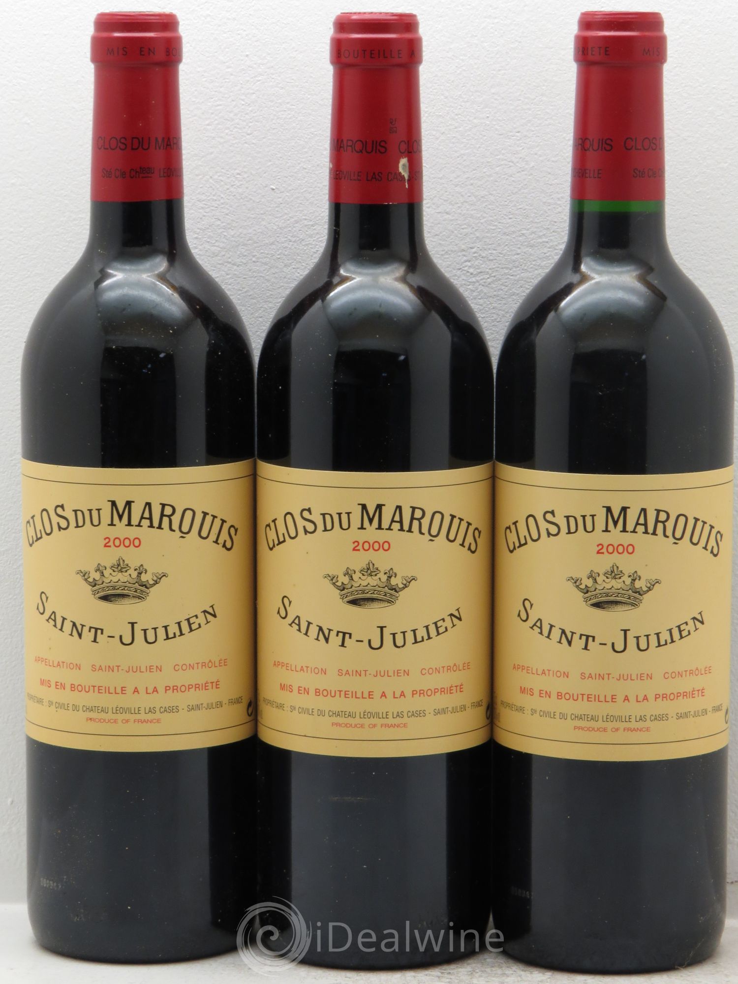 Clos du Marquis 2000 - Lot de 3 bouteilles - 0
