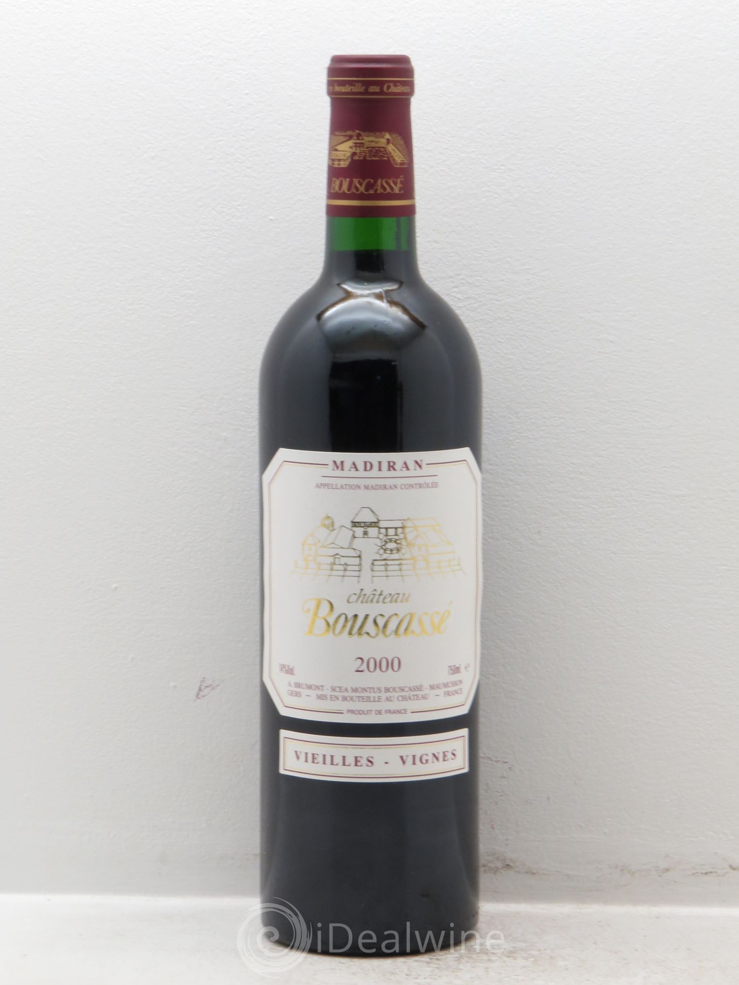 Madiran Vieilles Vignes Château Bouscassé - Alain Brumont 2000 - Lot de 6 bouteilles - 0