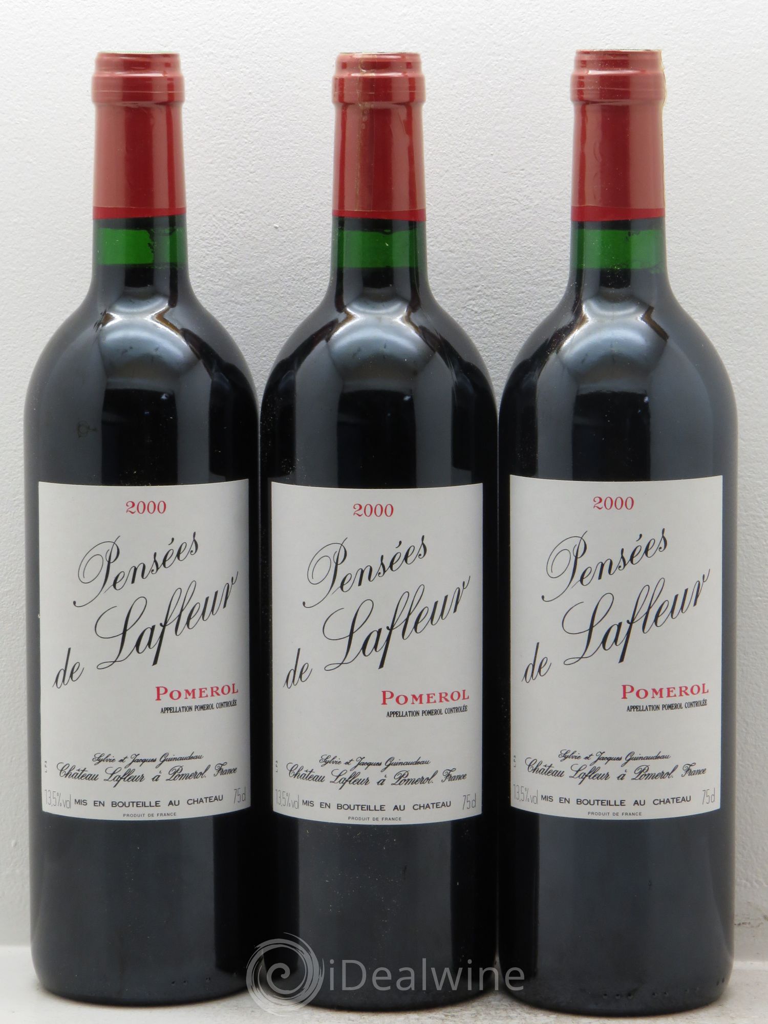 Pensées de Lafleur Second Vin 2000 - Lot de 3 bouteilles - 0