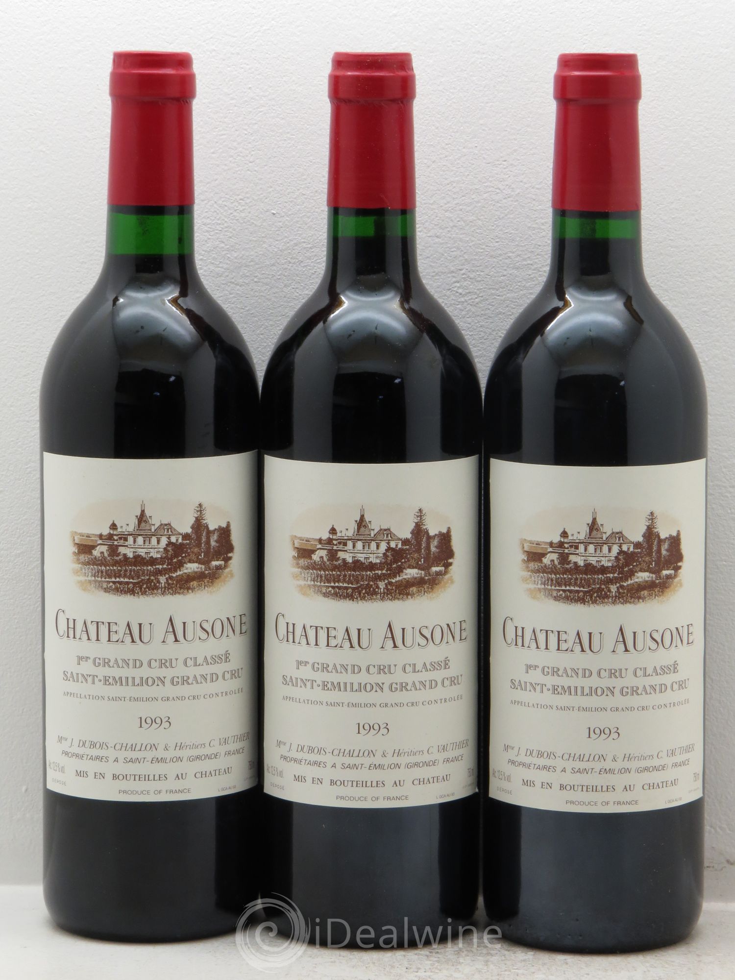 Château Ausone 1er Grand Cru Classé A 1993 - Lot de 12 bouteilles - 1