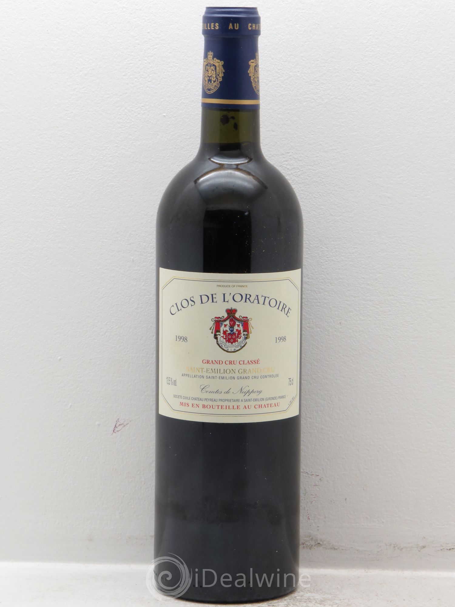 Clos de l'Oratoire Grand Cru Classé 1998 - Lot de 12 bouteilles - 0
