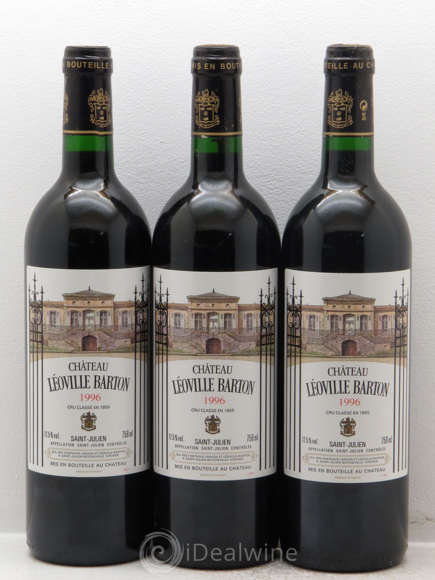 Château Léoville Barton 2ème Grand Cru Classé 1996 - Lot de 12 bouteilles - 2