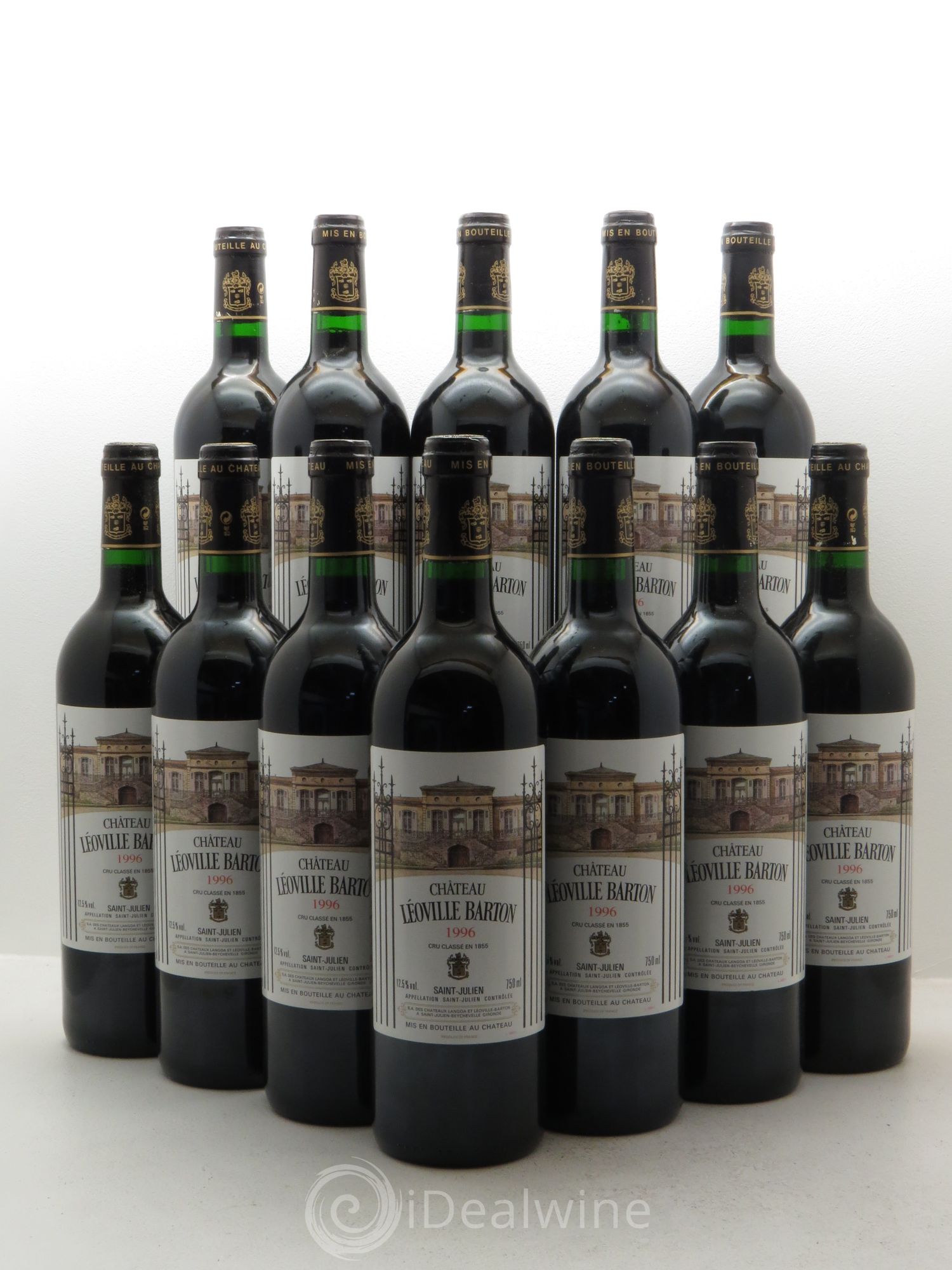 Château Léoville Barton 2ème Grand Cru Classé 1996 - Lot de 12 bouteilles - 0