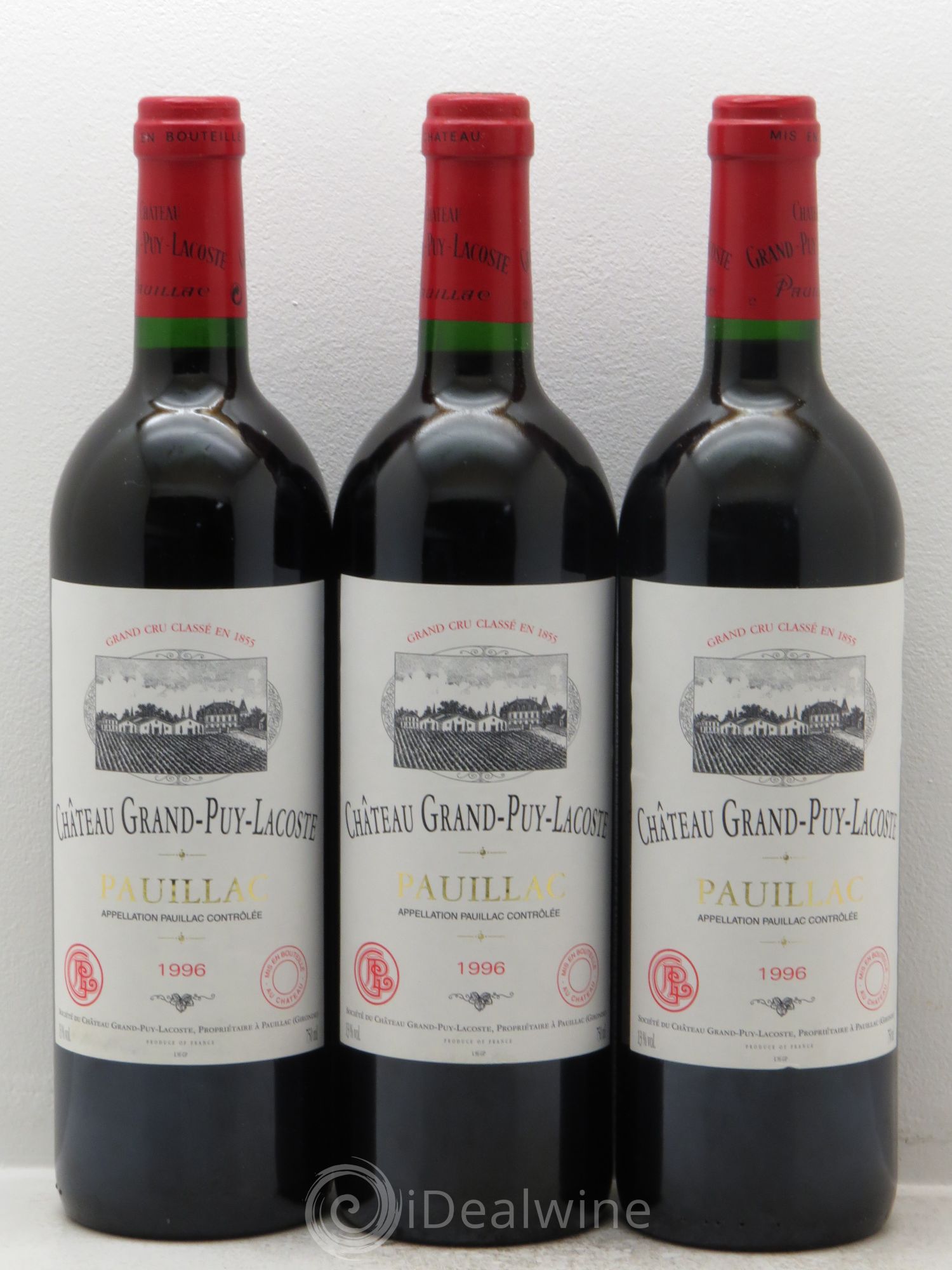 Château Grand Puy Lacoste 5ème Grand Cru Classé 1996 - Lot de 12 bouteilles - 2