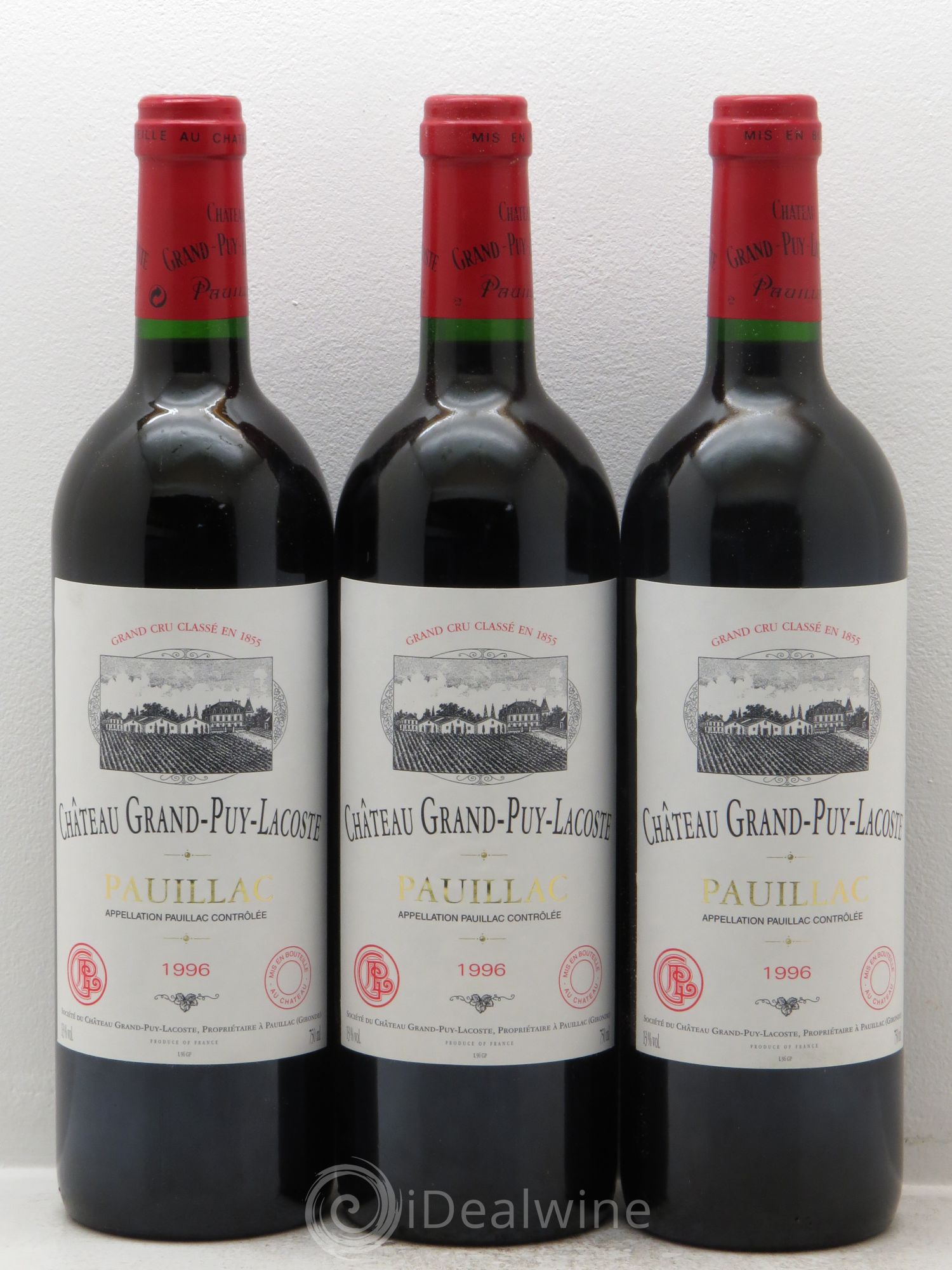 Château Grand Puy Lacoste 5ème Grand Cru Classé 1996 - Lot de 12 bouteilles - 3