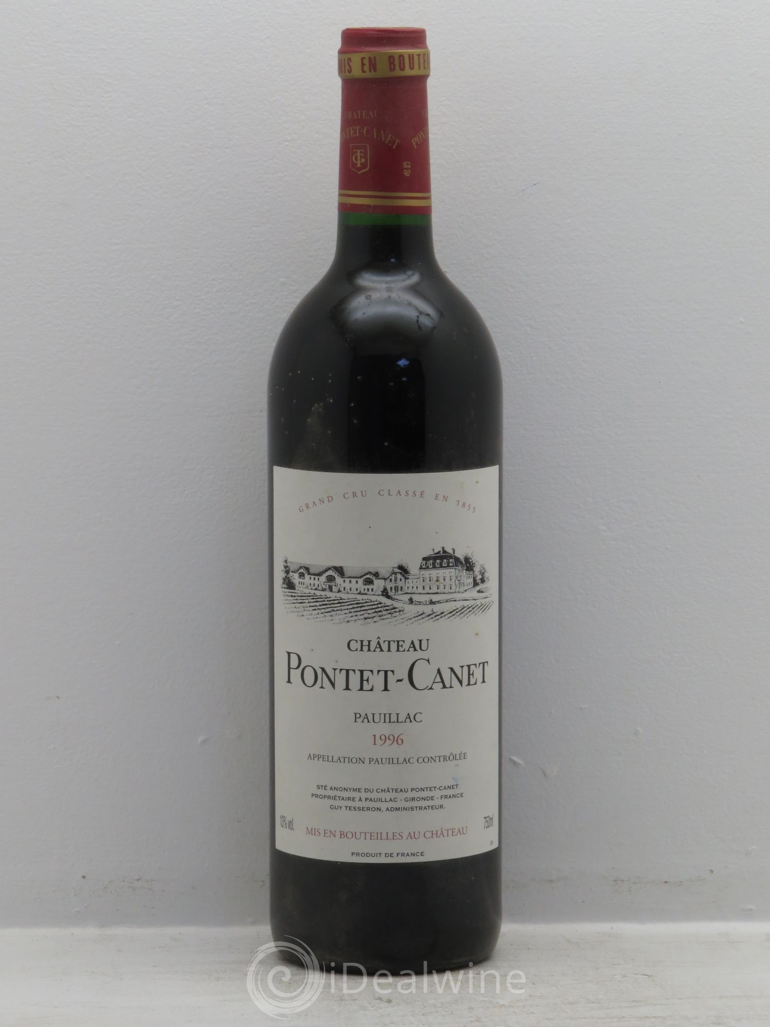 Château Pontet Canet 5ème Grand Cru Classé 1996 - Lot de 6 bouteilles - 0