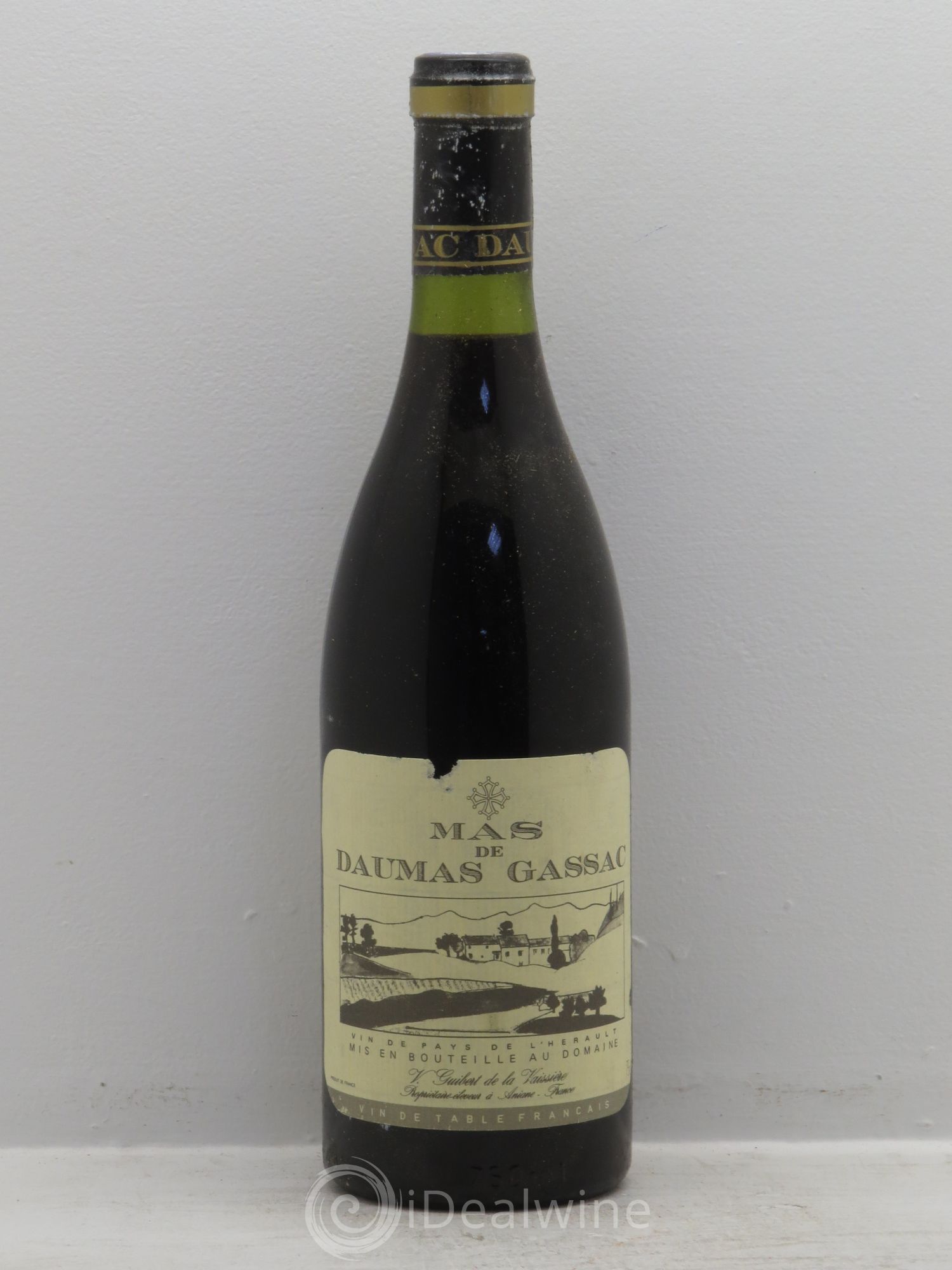 Saint-Guilhem-le-Désert - Cité d'Aniane Mas Daumas Gassac Famille Guibert de La Vaissière 1985 - Lot de 6 bouteilles - 0