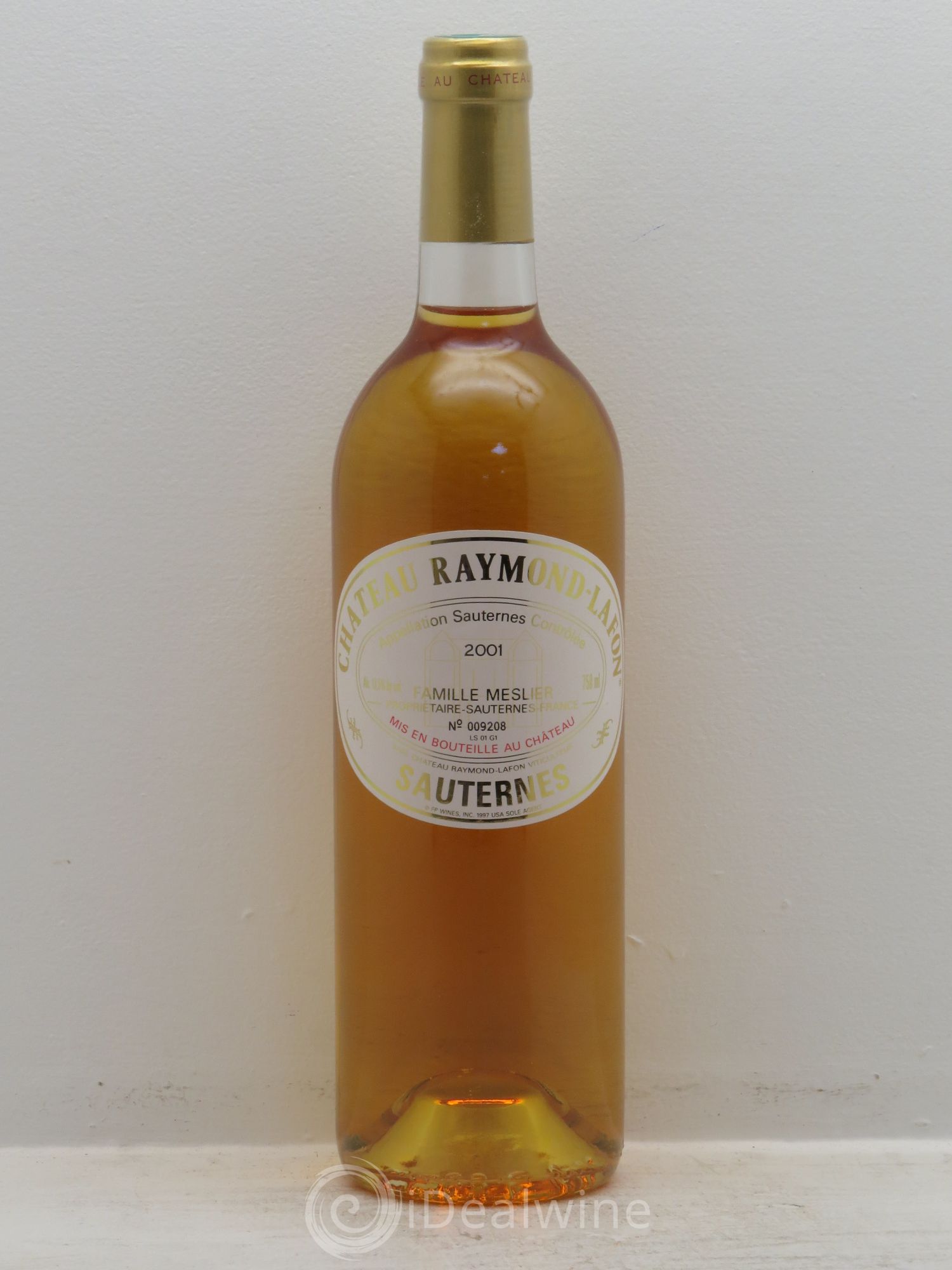 Château Raymond Lafon 2001 - Lotto di 6 bottiglie - 0