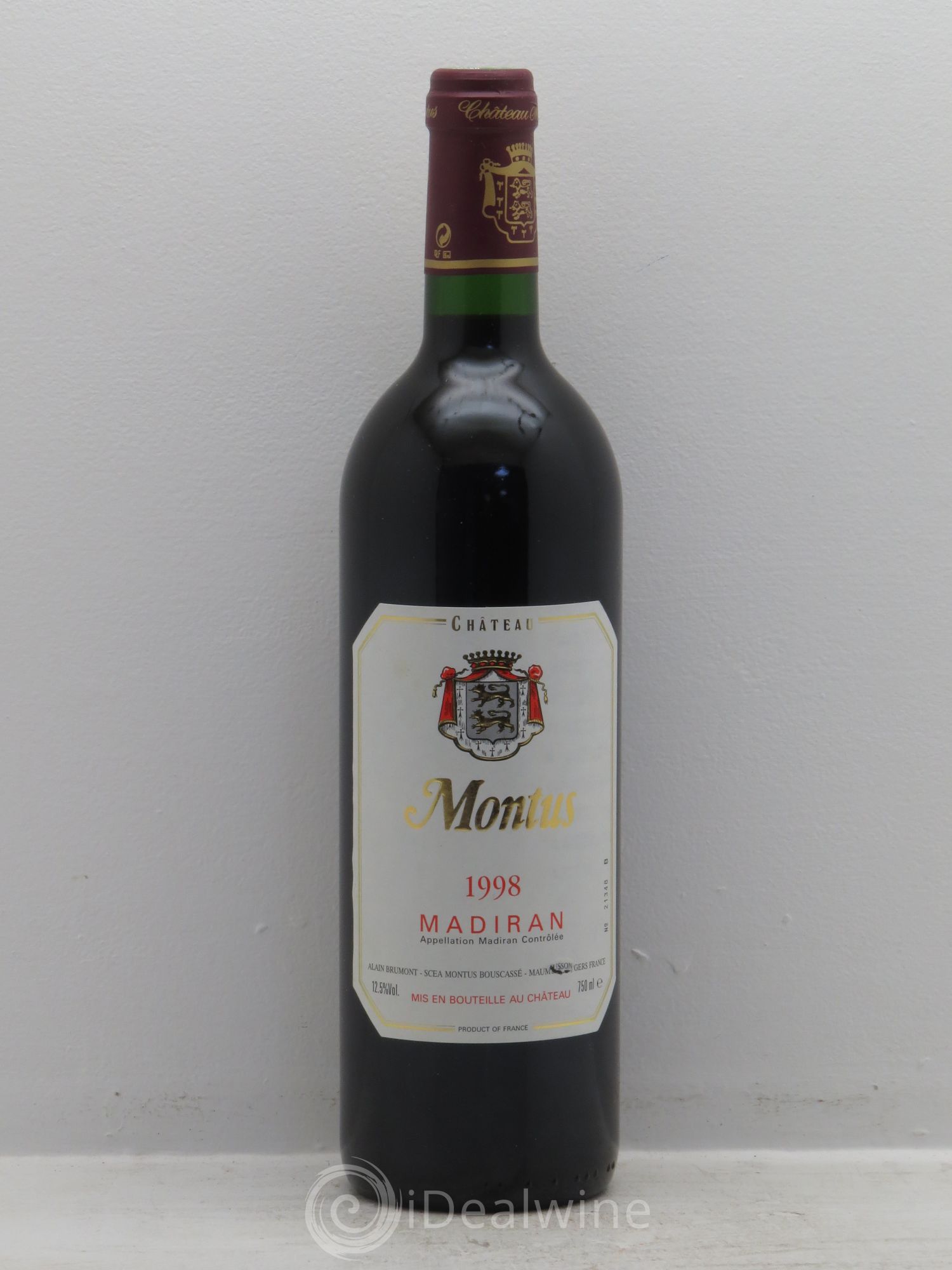 Madiran Château Montus Alain Brumont 1998 - Lot de 12 bouteilles - 0