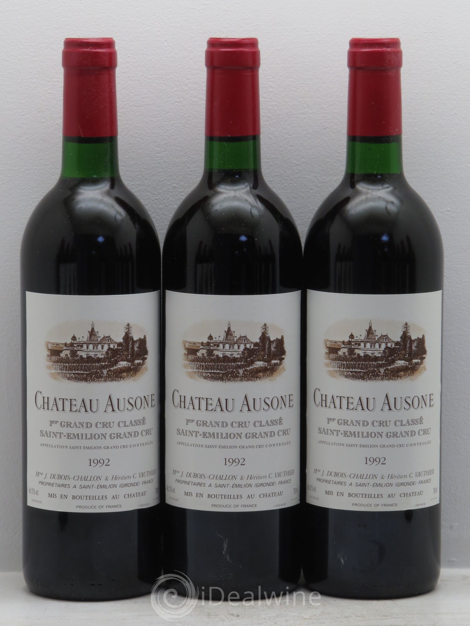 Château Ausone 1er Grand Cru Classé A 1992 - Lot de 12 bouteilles - 1