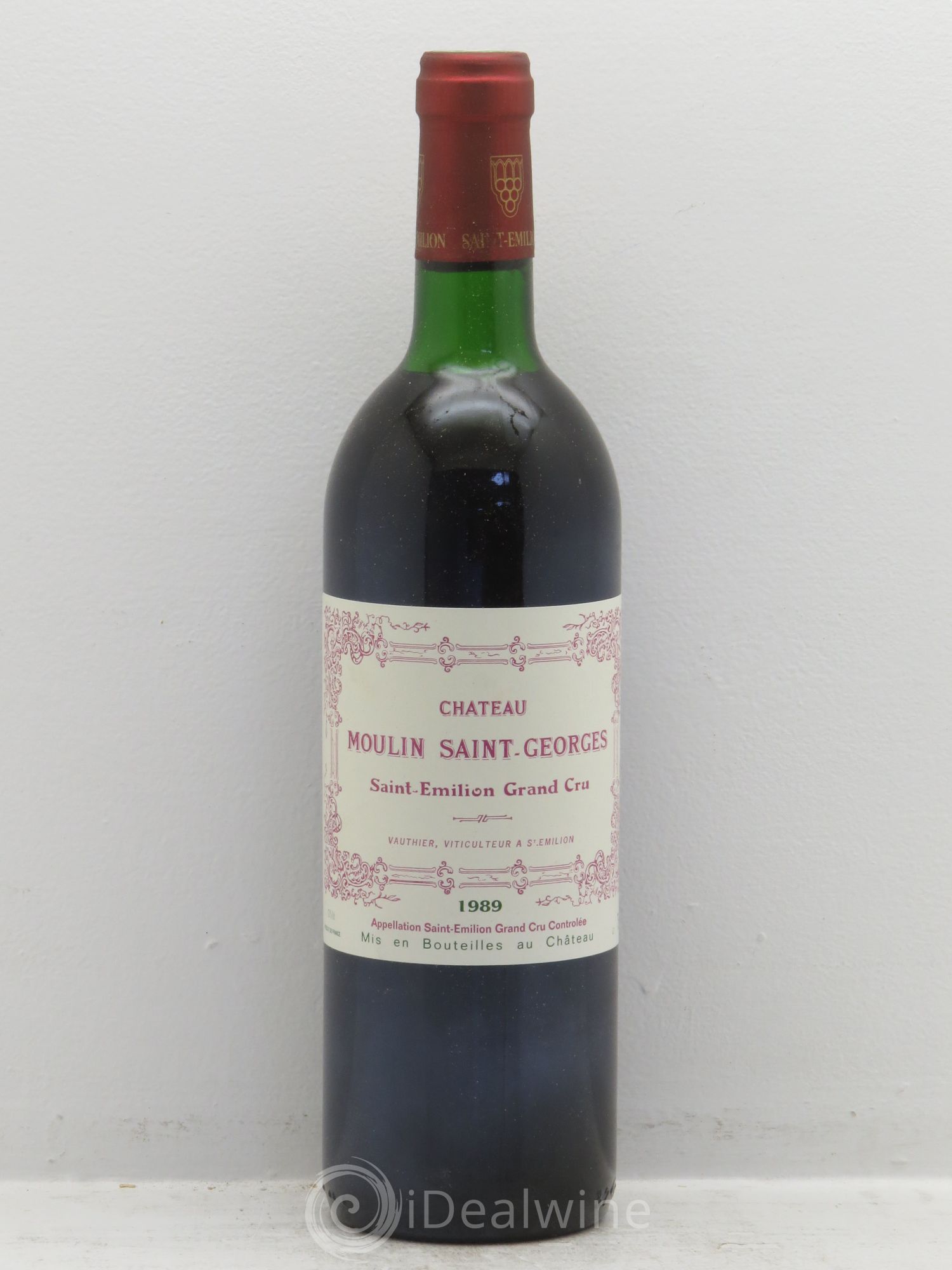 Château Moulin Saint Georges 1989 - Lot de 12 bouteilles - 0