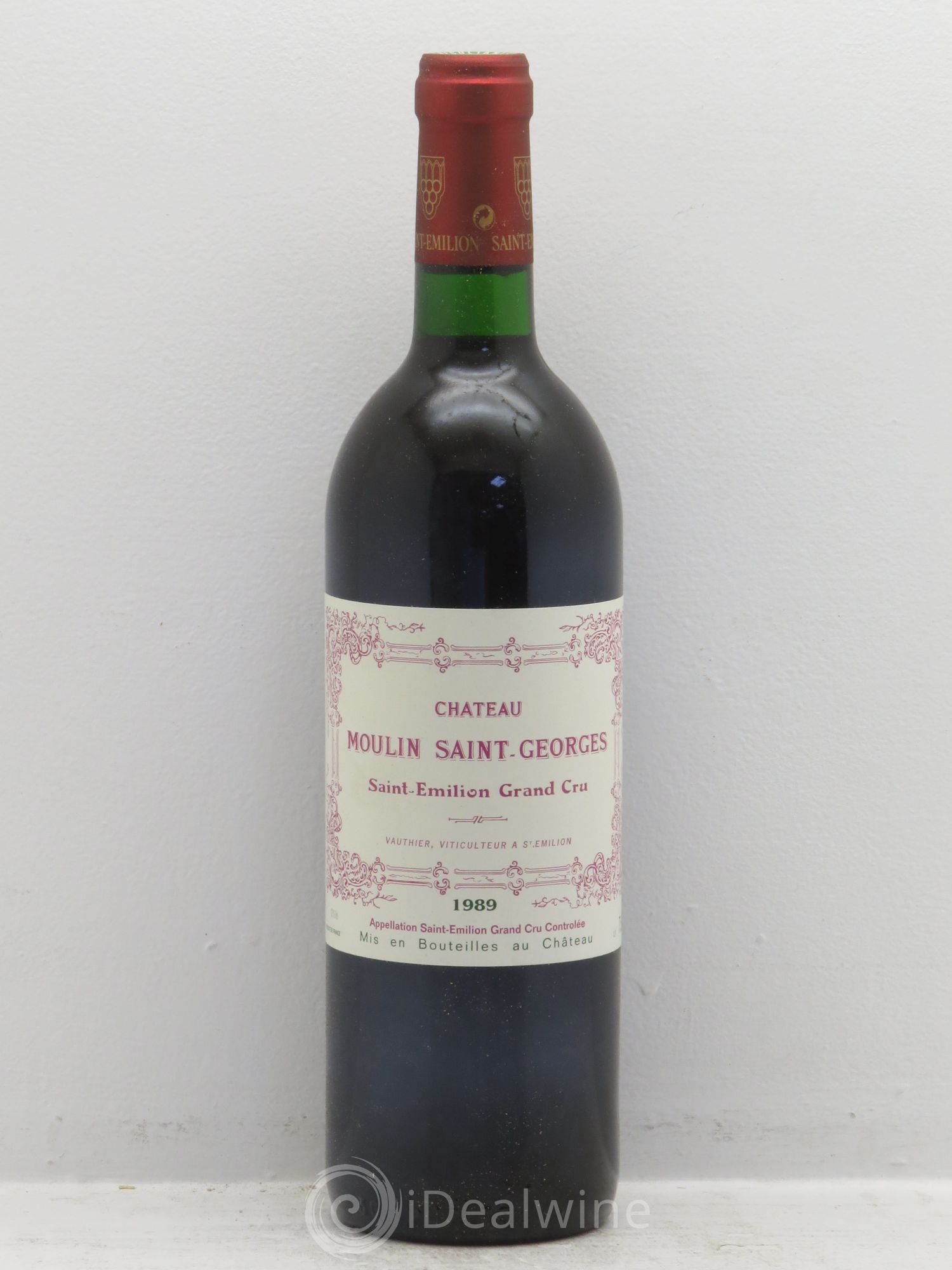 Château Moulin Saint Georges 1989 - Lot de 12 bouteilles - 0