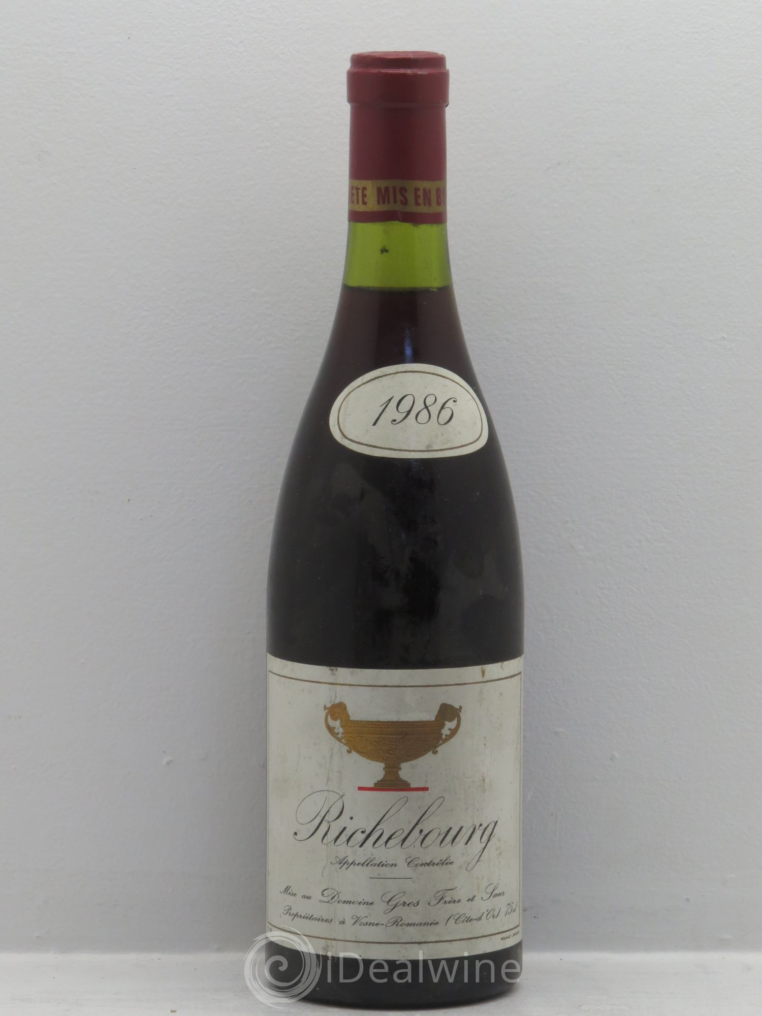 Richebourg Grand Cru Gros Frère & Soeur 1986 - Lot de 1 bouteille - 0