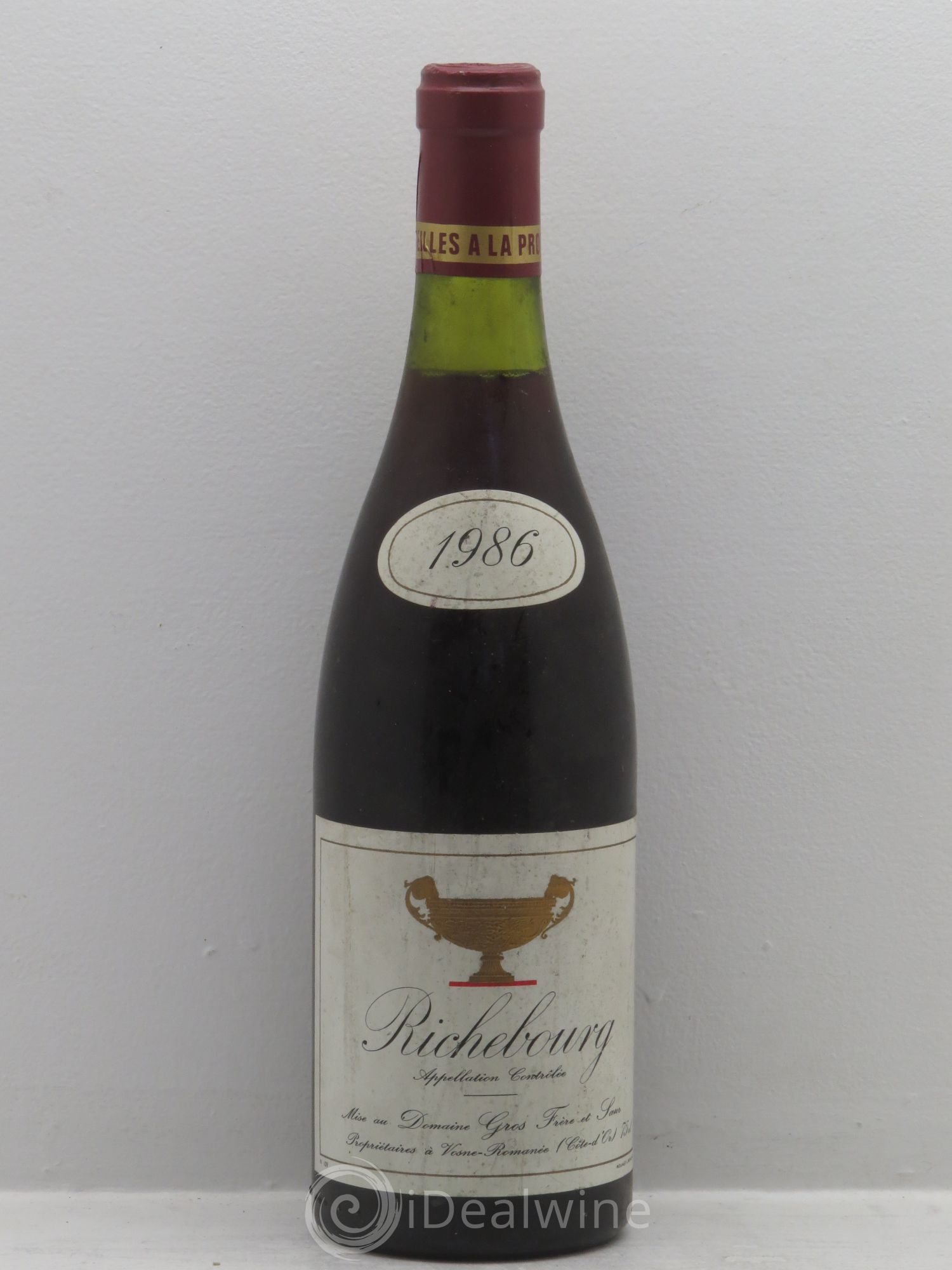 Richebourg Grand Cru Gros Frère & Soeur 1986 - Lot de 1 bouteille - 0