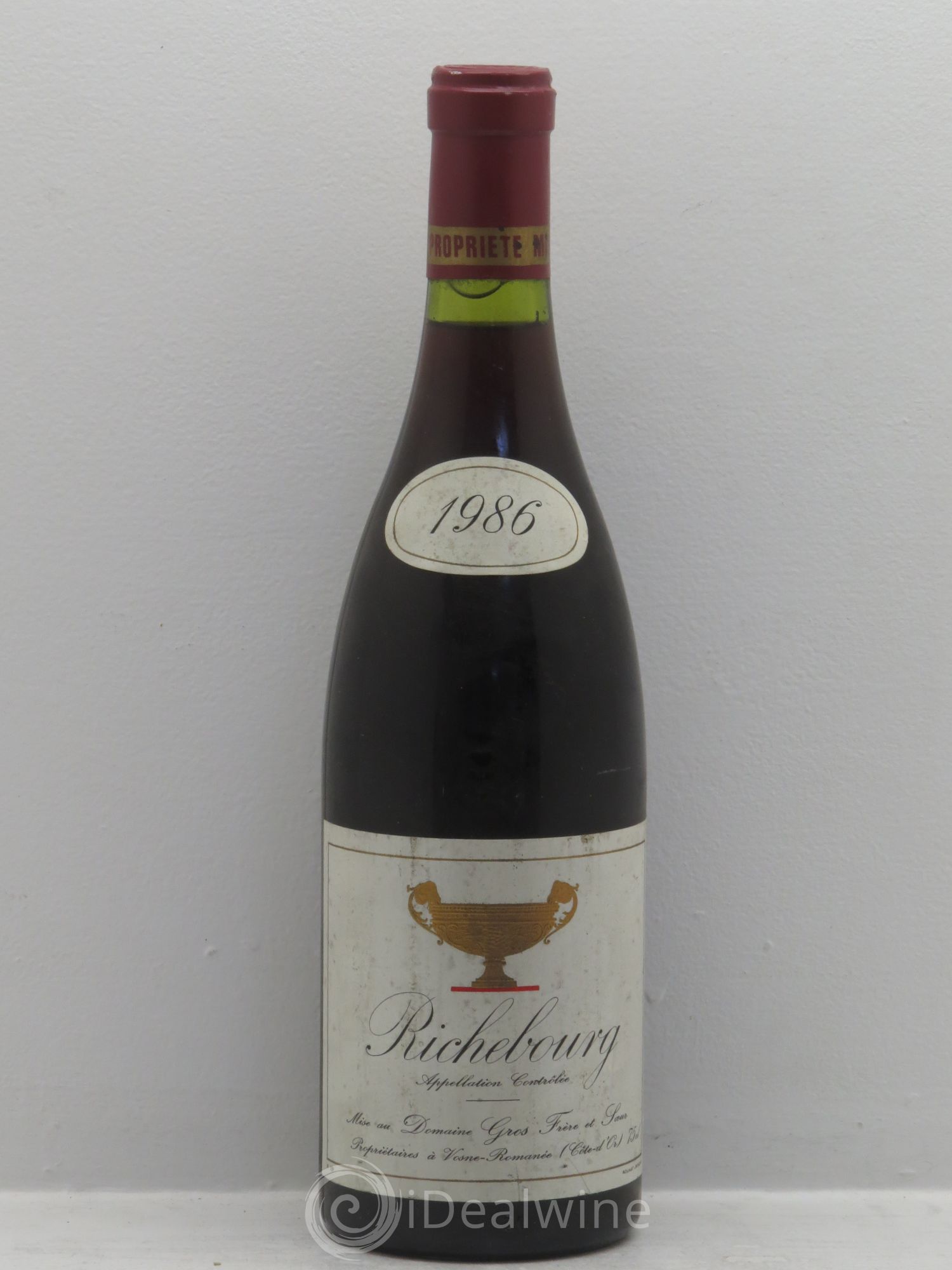 Richebourg Grand Cru Gros Frère & Soeur 1986 - Lot de 1 bouteille - 0