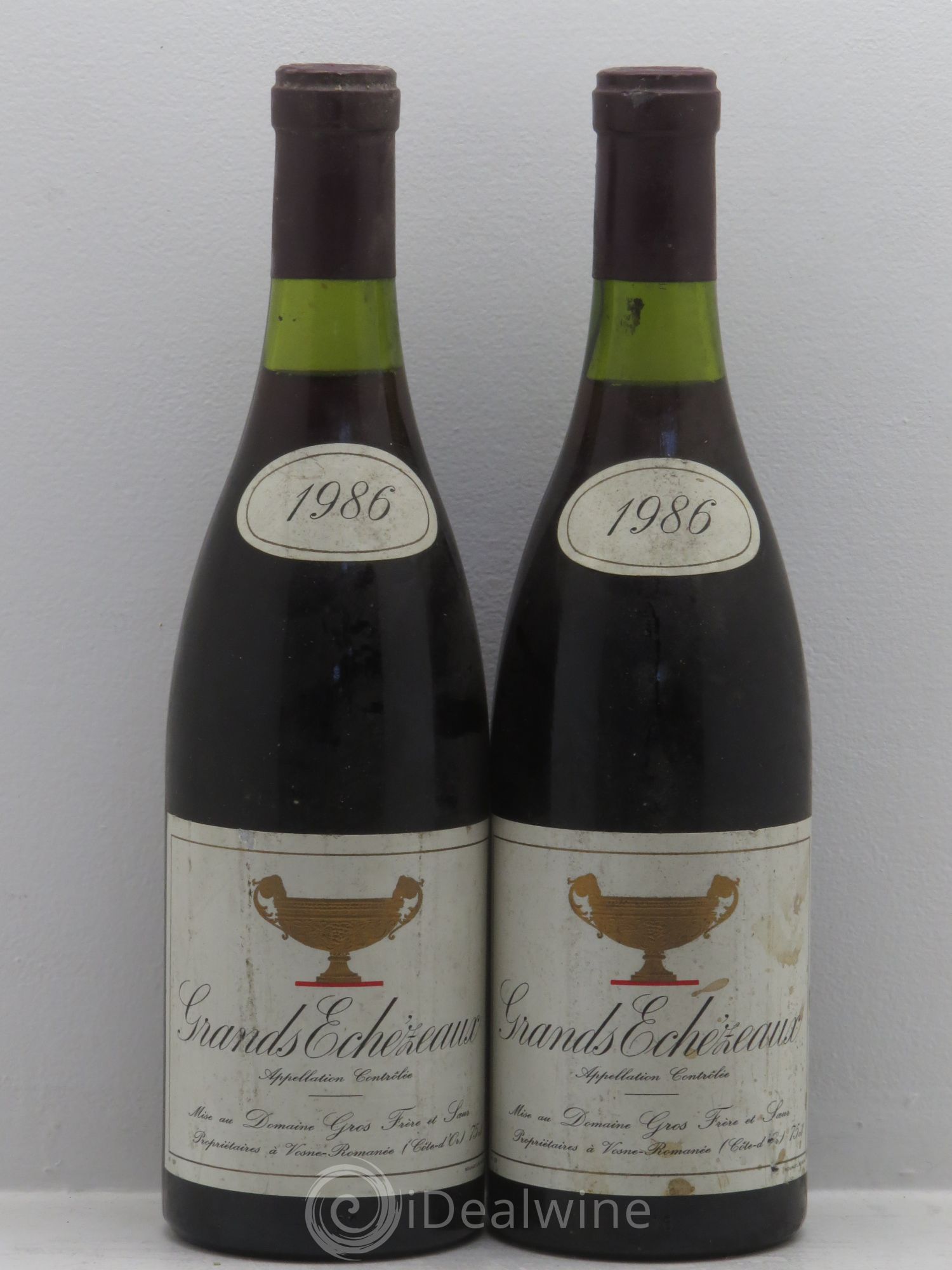 Grands-Echezeaux Grand Cru Gros Frère & Soeur 1986 - Lot de 2 bouteilles - 0